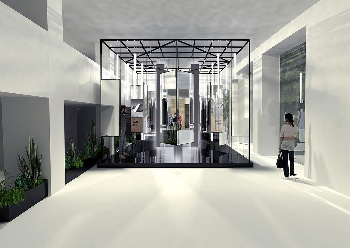 米兰 Florim 展厅——数据网络理念的镜像空间-6