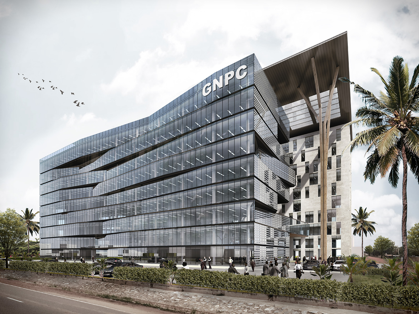 Ghana 国家石油公司总部 | 绿色办公空间的典范-7