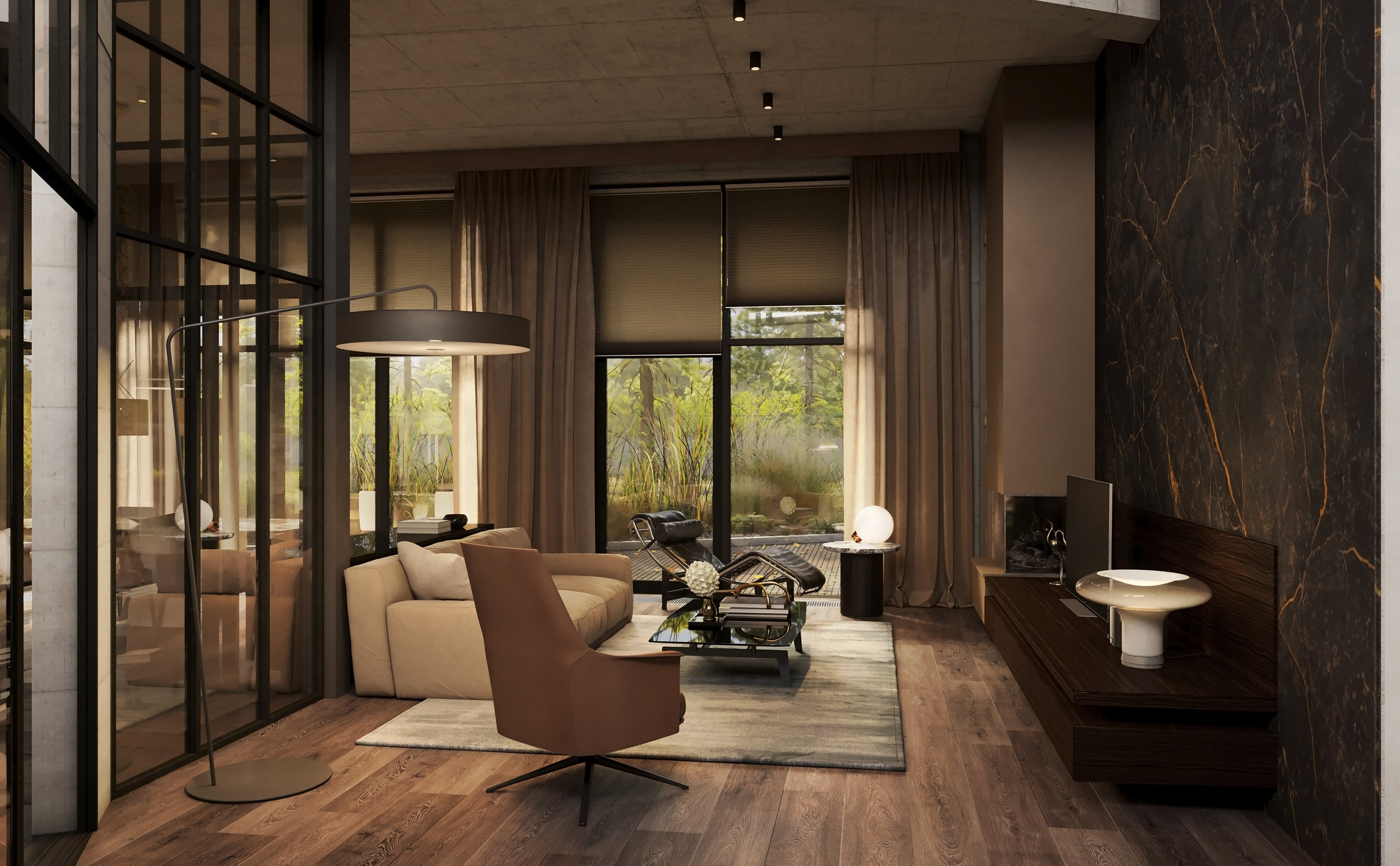 圣彼得堡森林别墅村绿色屋顶住宅-4