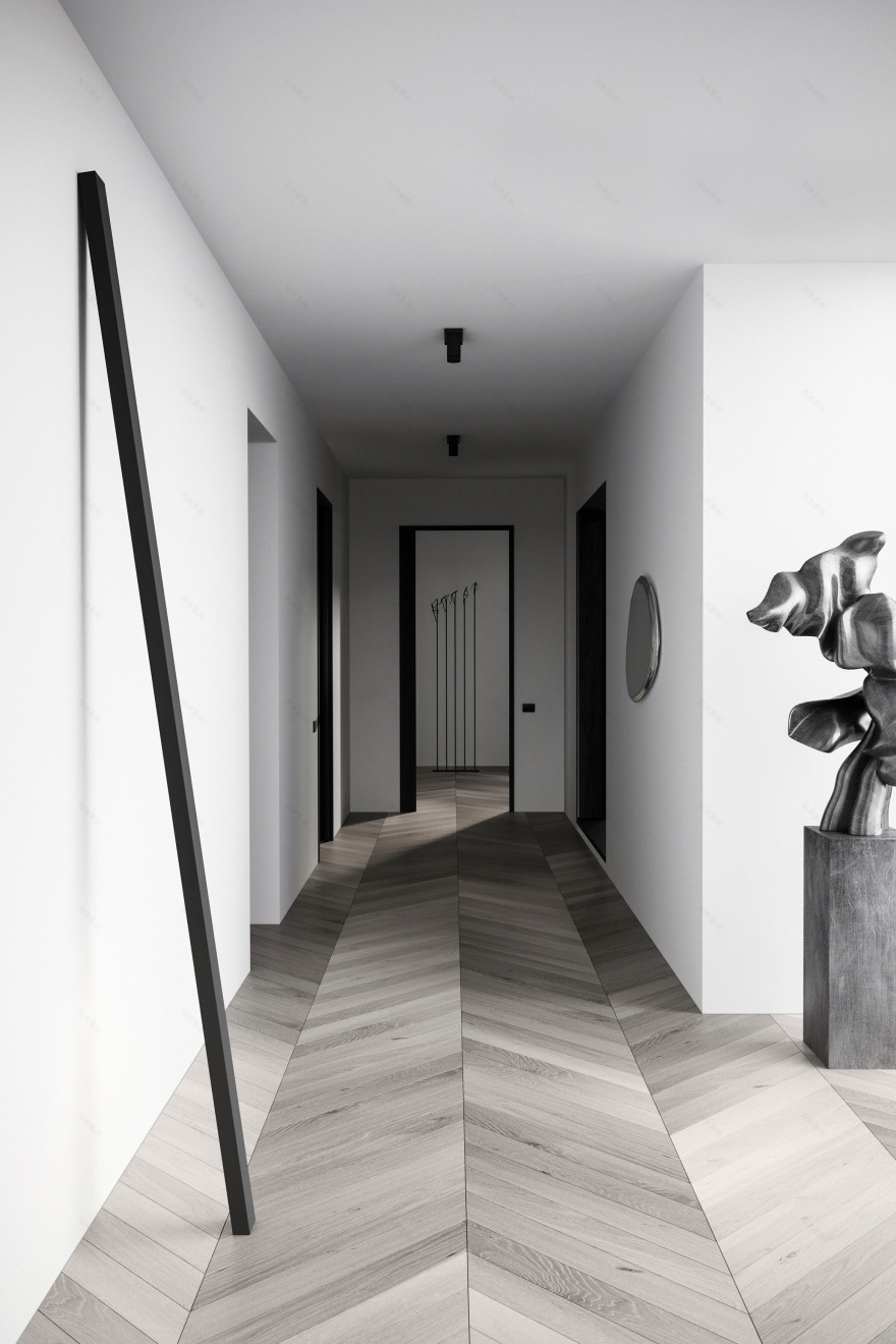 米兰中心 300 平米空中别墅,艺术与自然的和谐融合-4