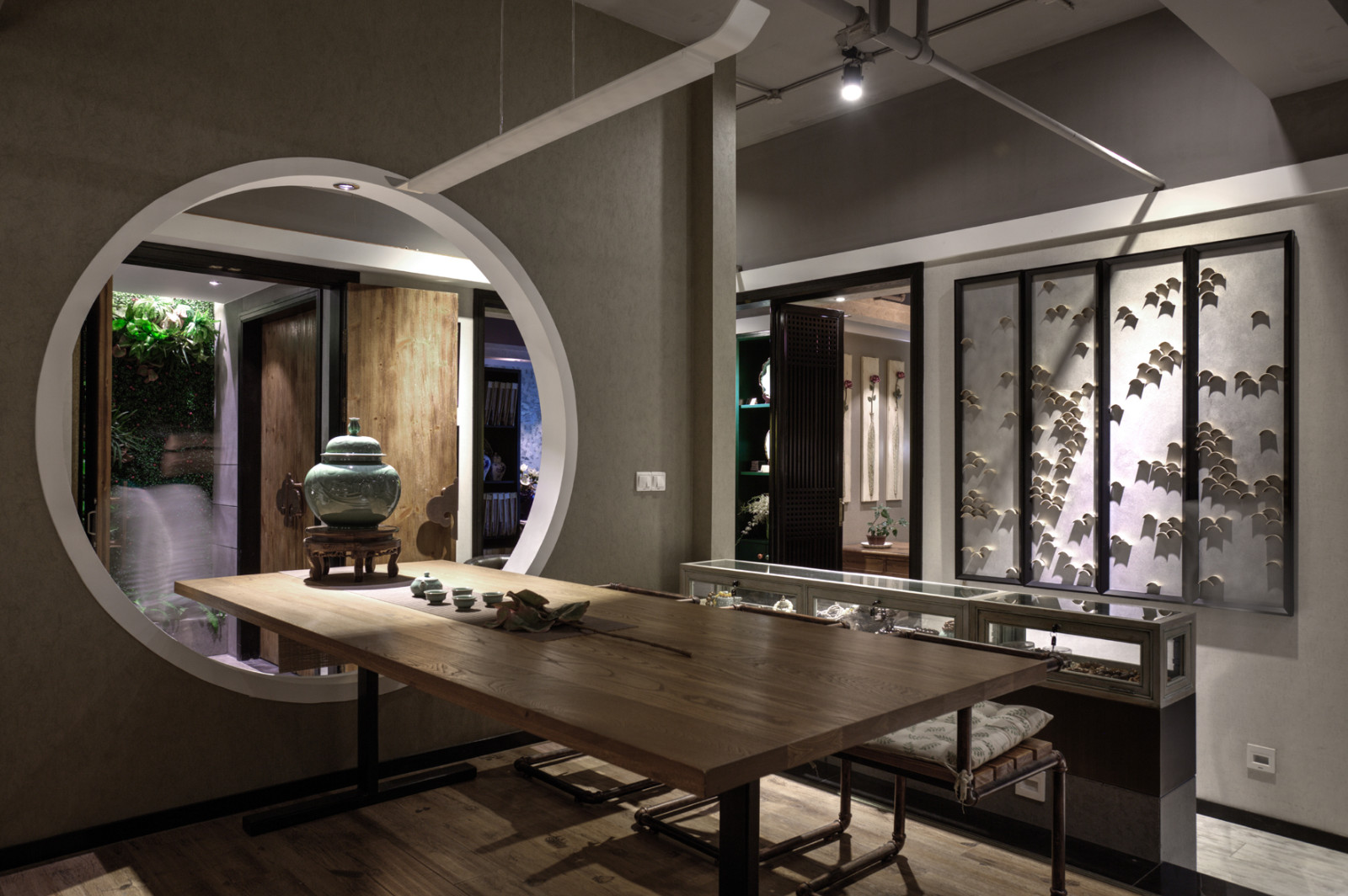 寓尚设计&泰瑞软装新馆 | 现代中式韵味,品茗赏器的界限之美-16