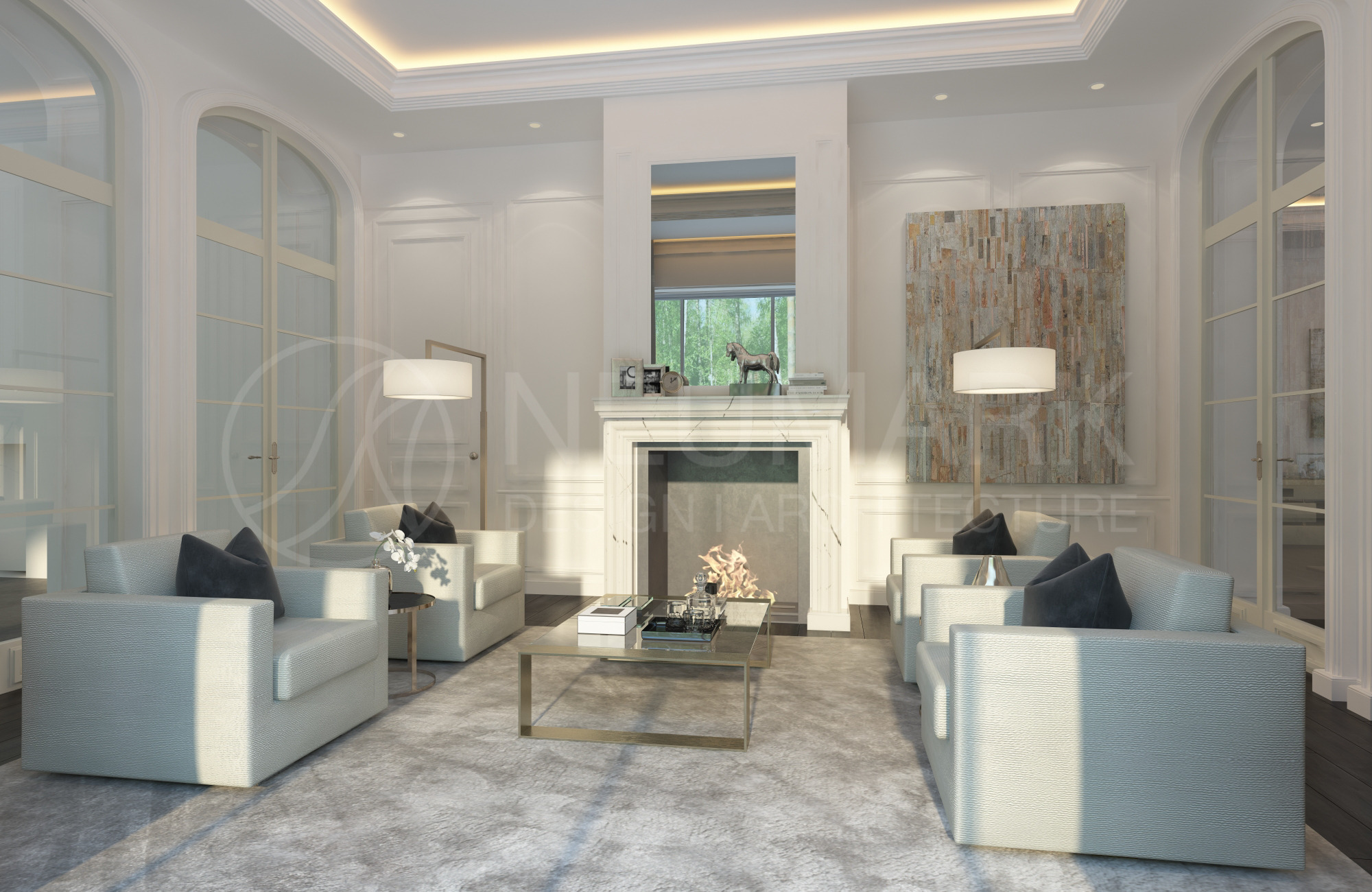 莫斯科英伦风豪华别墅设计-16