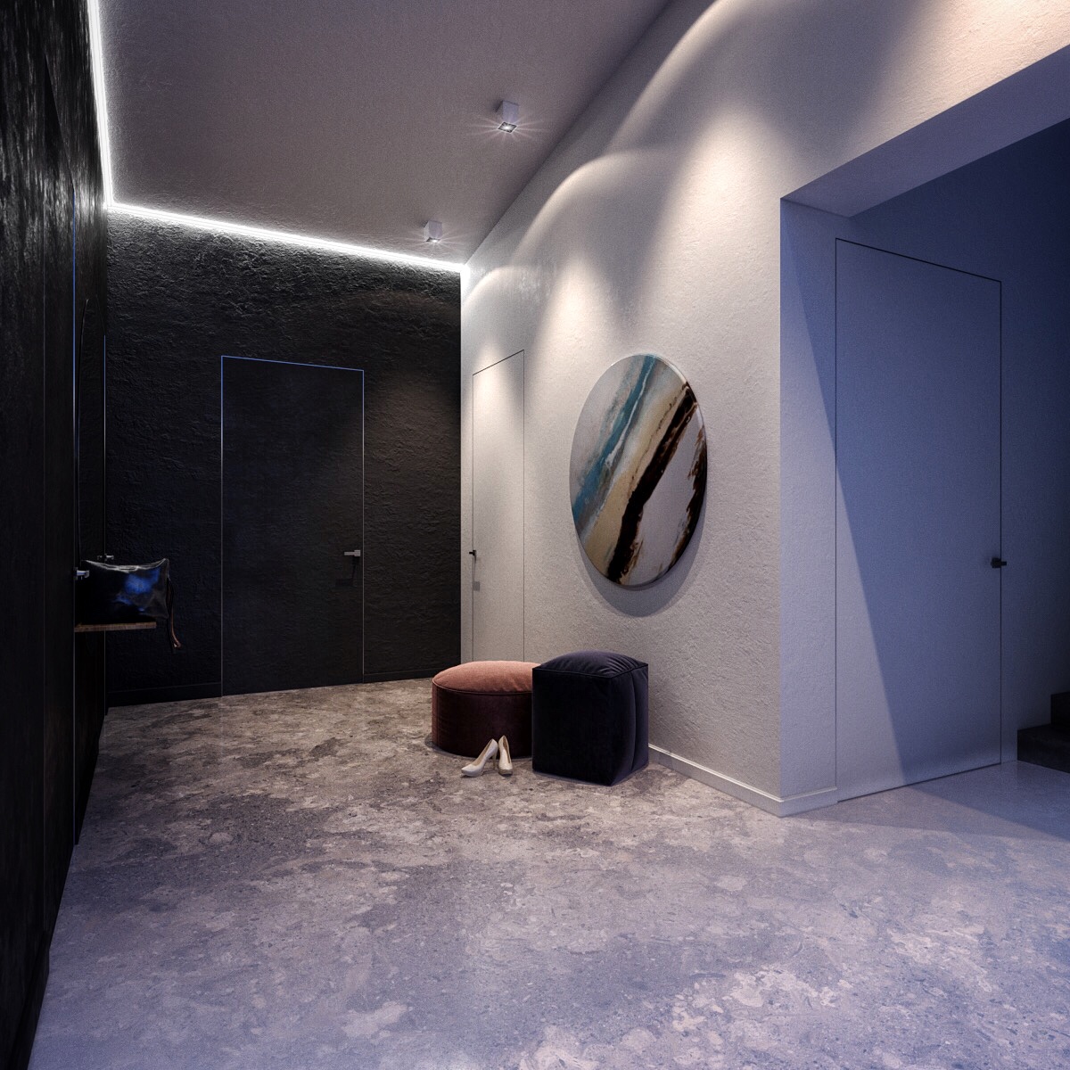 乌克兰极简私人住宅设计-33