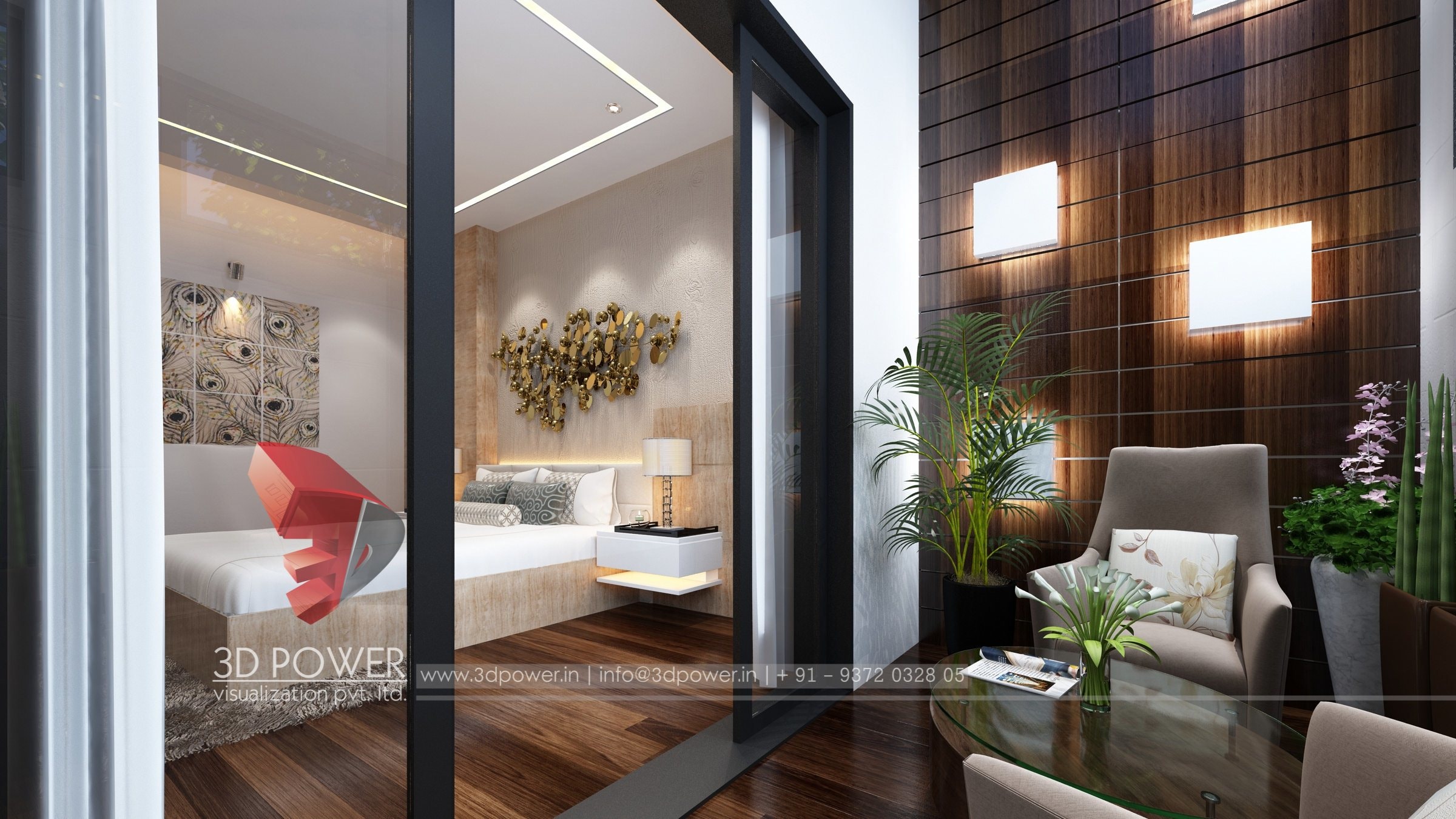 3D 室内设计案例 | 单家庭住宅的精致室内空间-33