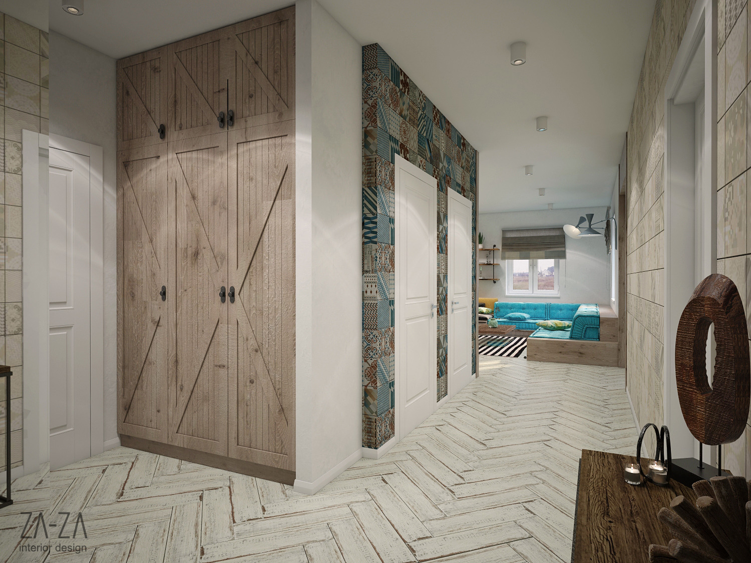 年轻公寓的极简生活空间-21