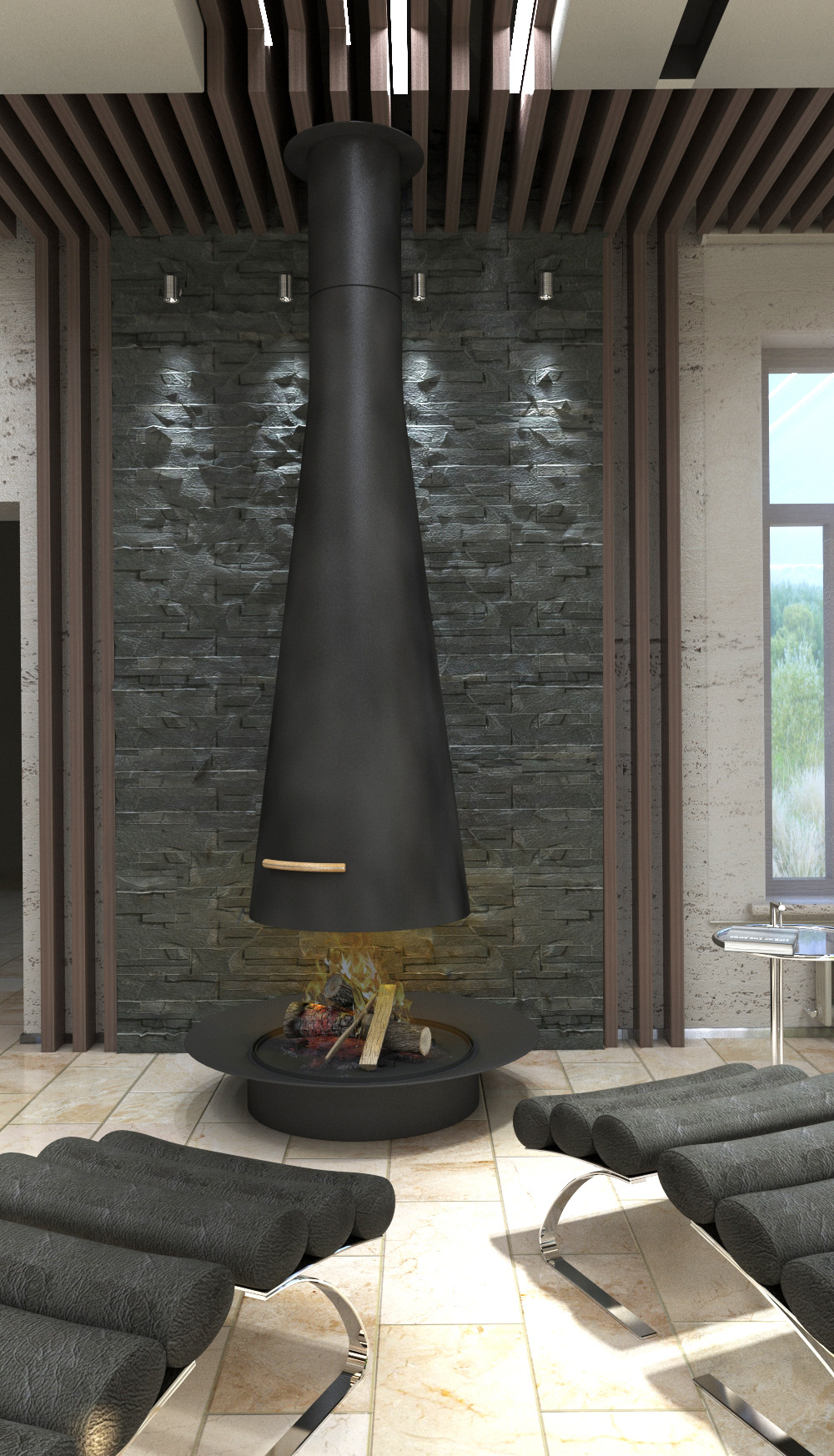 圣彼得堡乡村别墅的疗愈空间设计-6