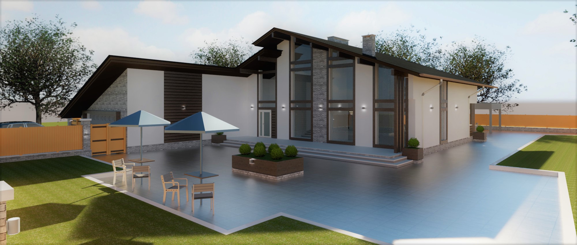 2019 年完工的 350 平米德国风格木框架住宅-0