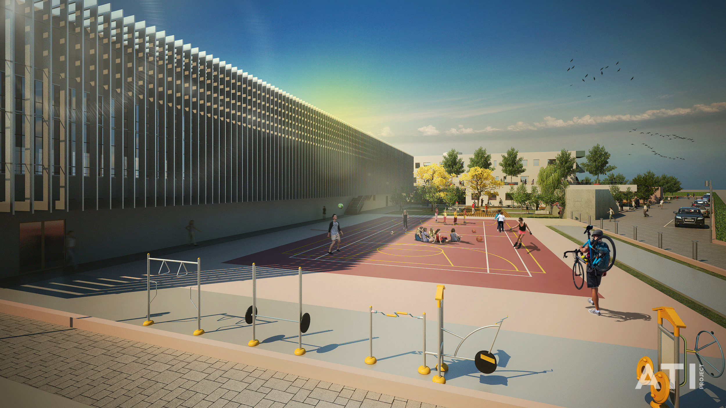 米兰新国立学校 | 绿色环保,智能科技的现代校园-0