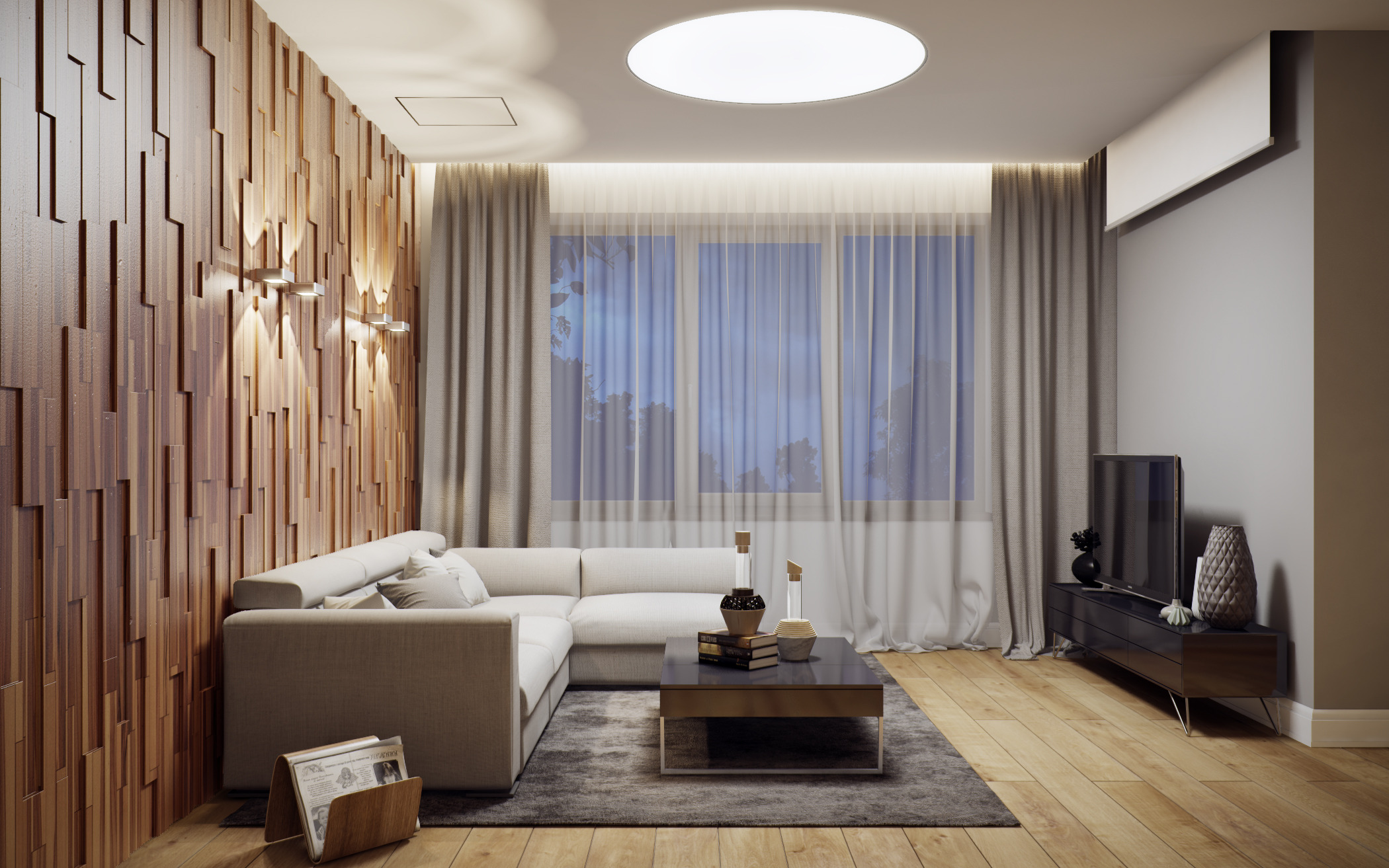 莫斯科郊区别墅时尚室内设计-22