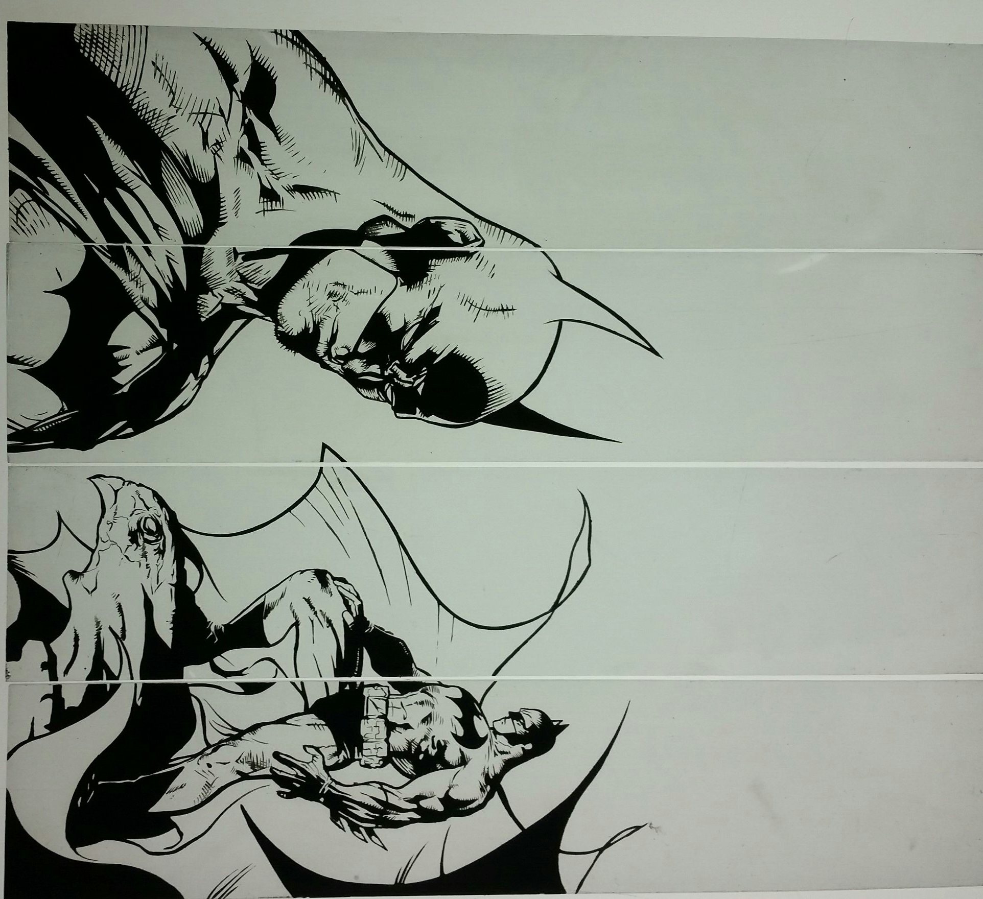 复古漫画风蝙蝠侠台灯 | 手绘艺术与节能照明的完美结合-3