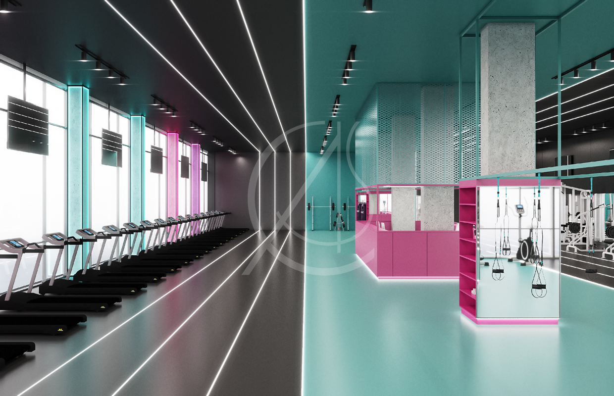 女士健身中心室内设计-17