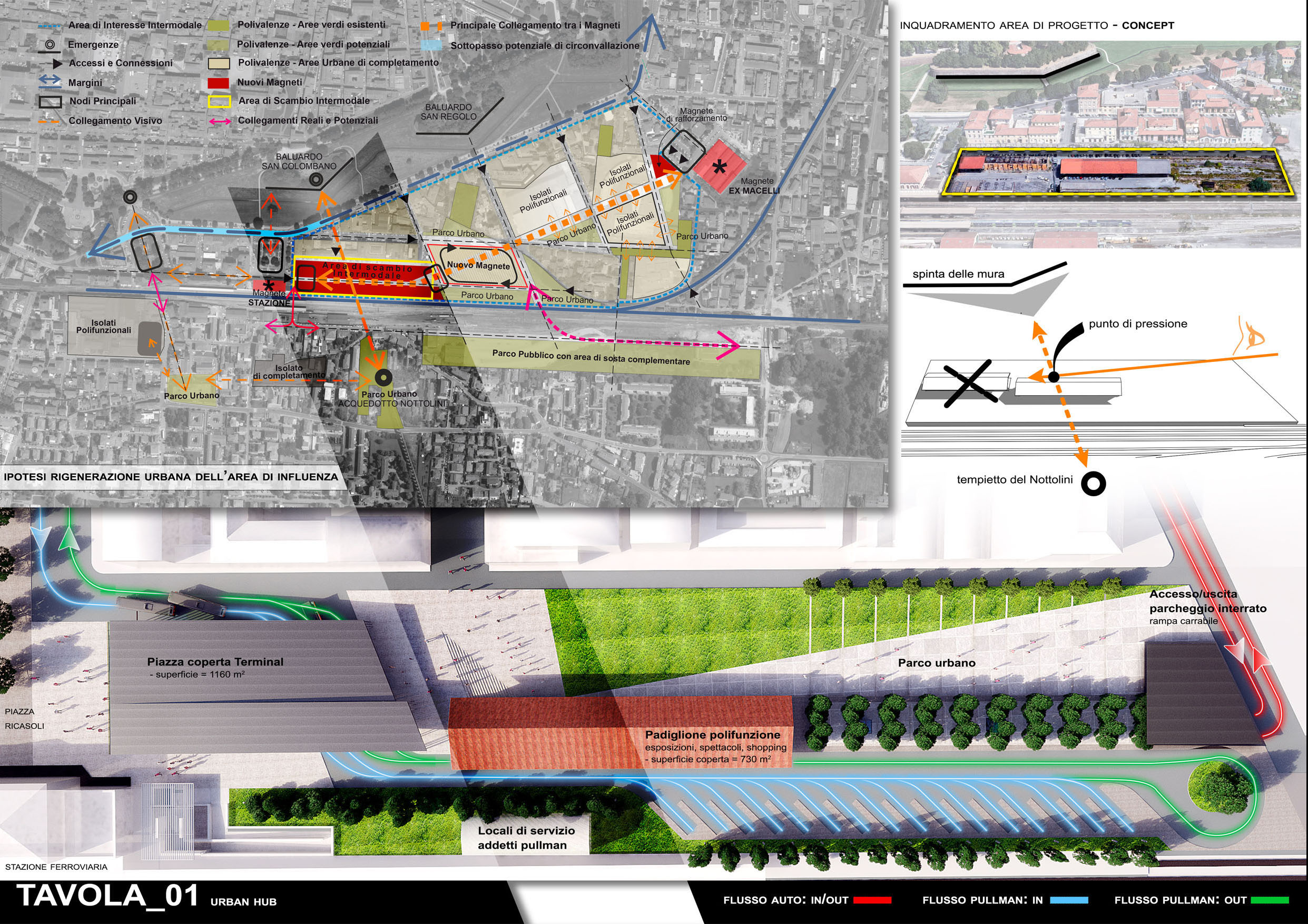 意大利卢卡火车站旁的多功能公共空间设计-1