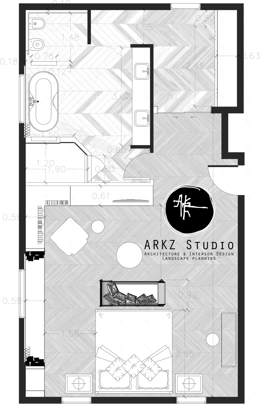 梦想成真,品质空间之美——ARKZ 建筑事务所主卧套房改造-10