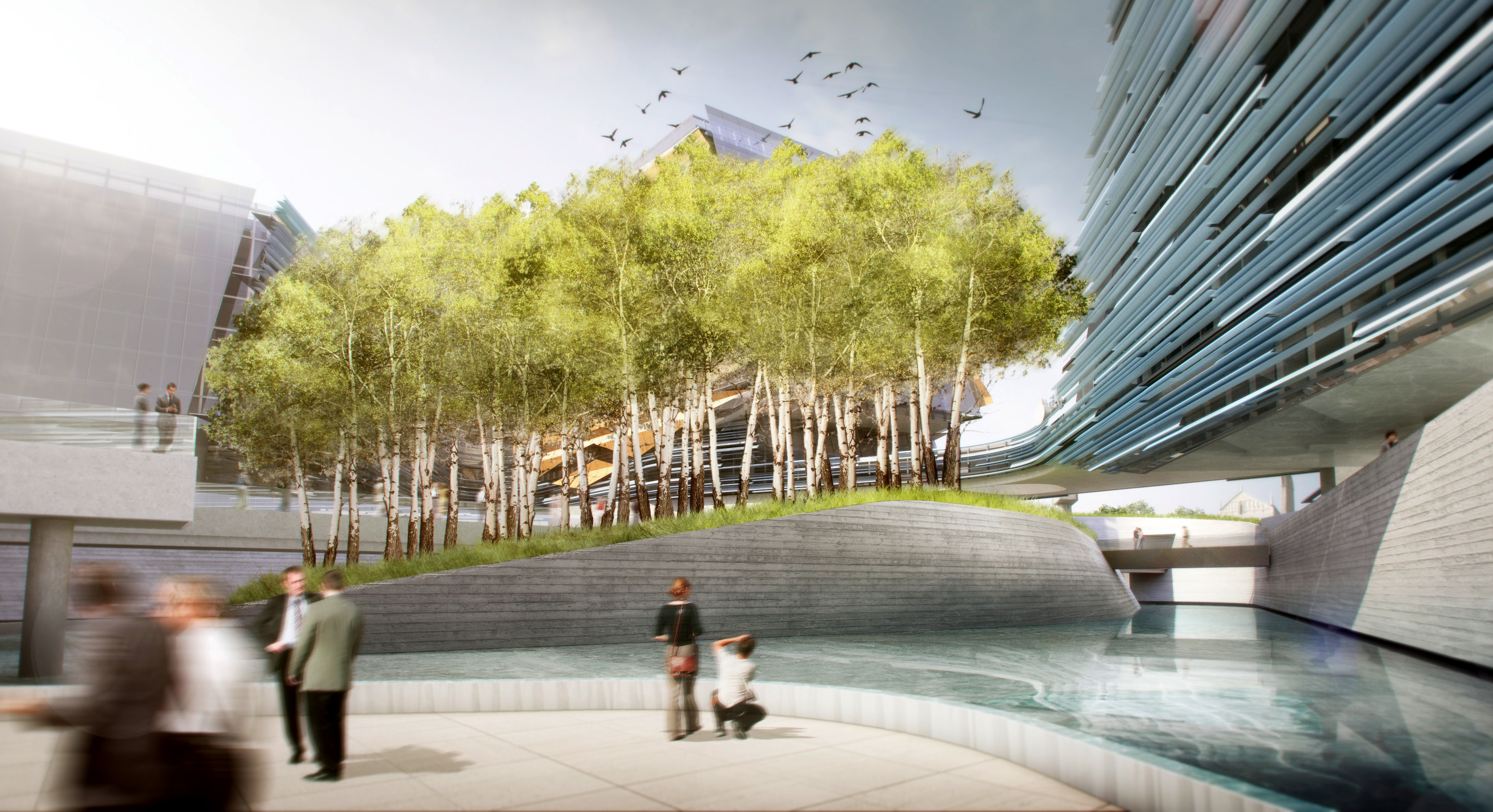 米兰 Eni 总部大楼 · 现代办公空间的绿色与创新设计-5