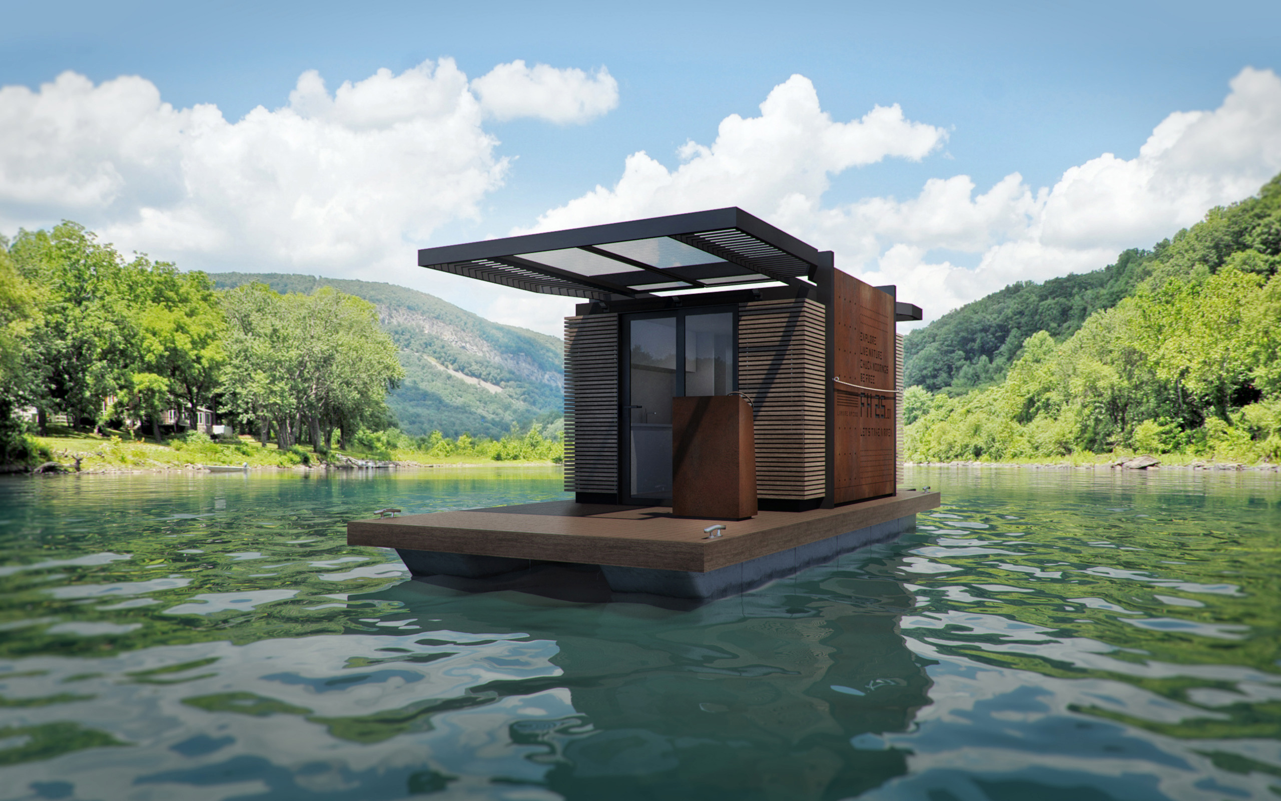 波兰 floating home FH25_ 水上度假屋设计-3