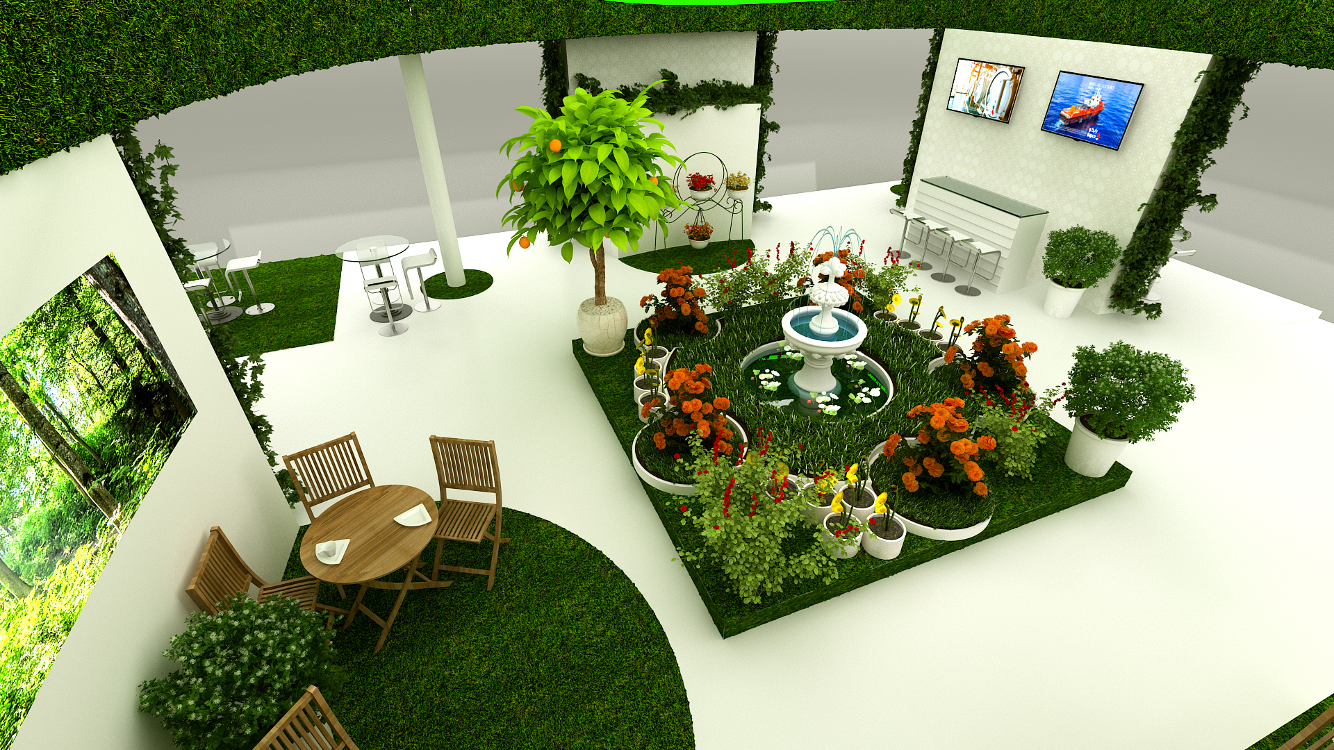 Conceptual Garden Show Design for - BAPCO-5