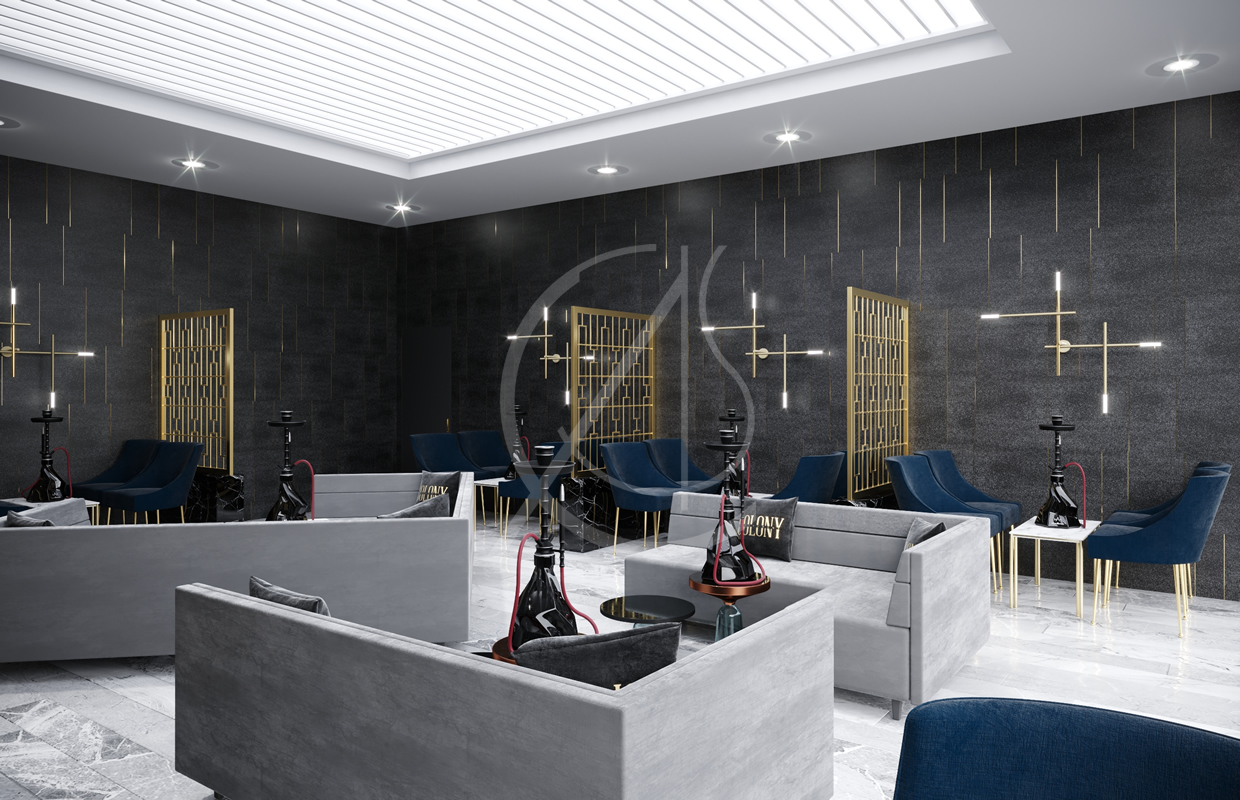 殖民地现代豪华精致餐饮餐厅-17