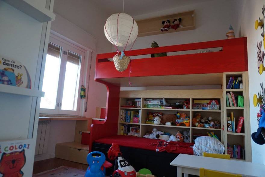 小空间大利用 | 3.5 米室内设计与双层床的完美融合-1