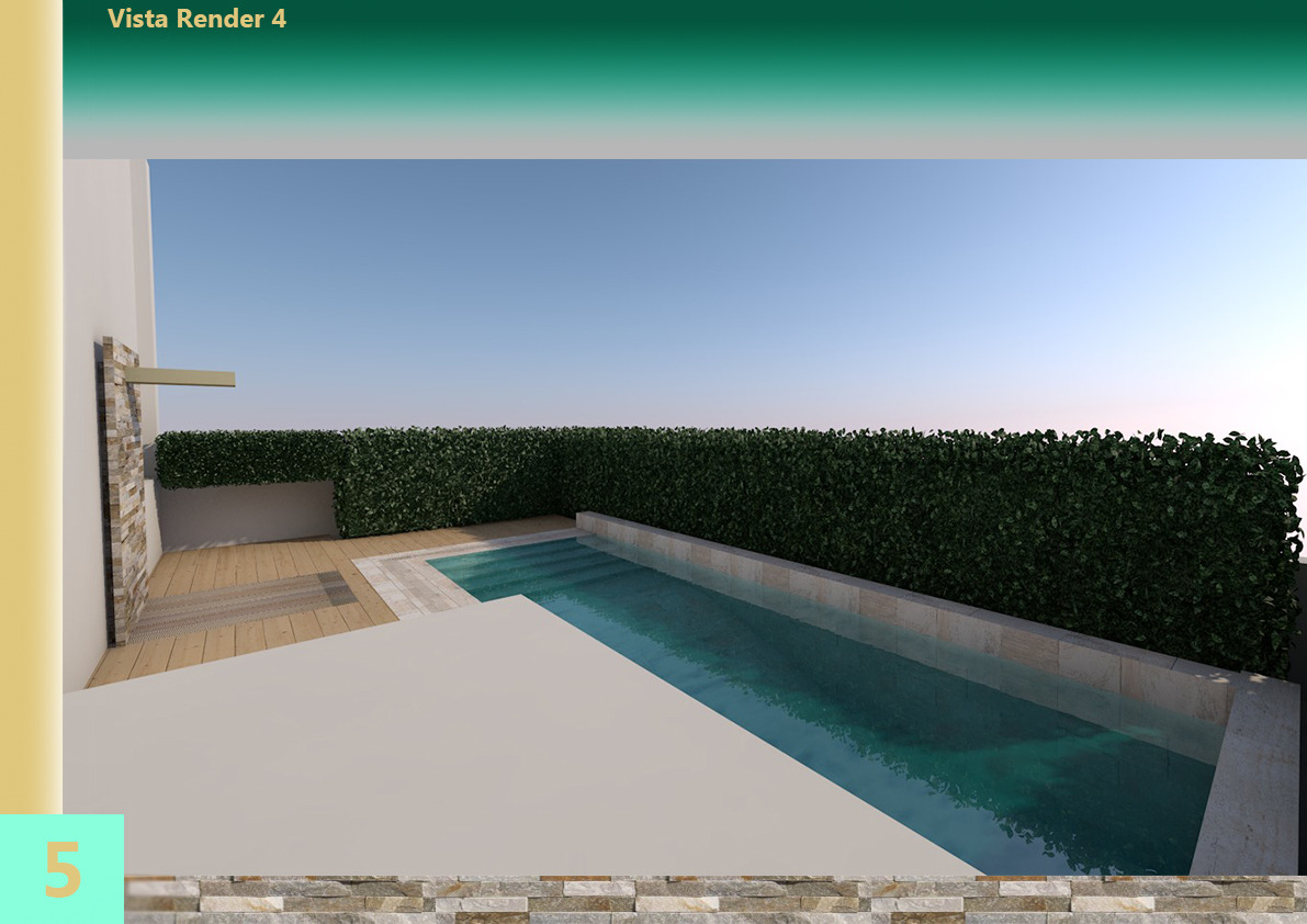 私人泳池项目，现代家庭度假胜地-19