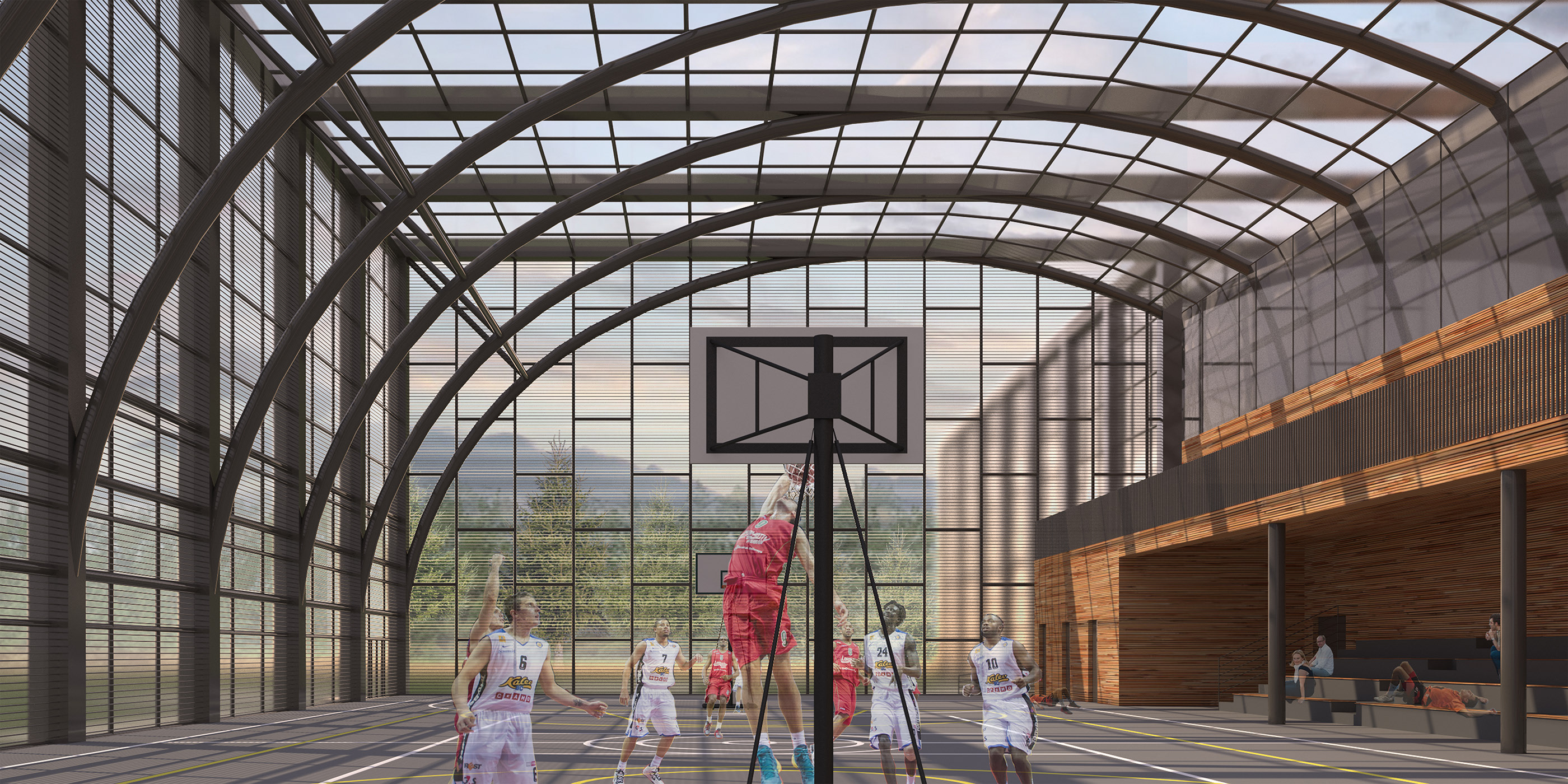 绿野体育中心——现代生态多功能运动场所-9