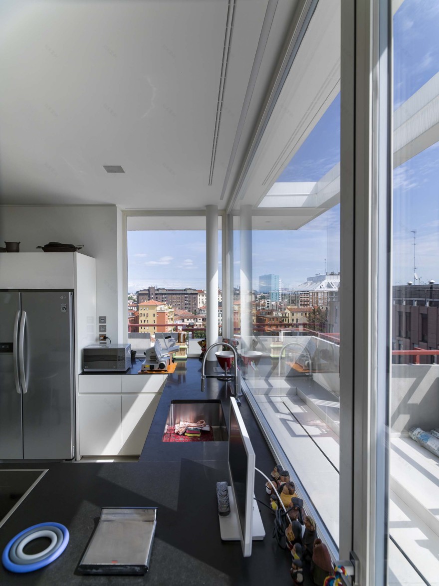 意式风情 Padova 顶层公寓的 360°全景视野-30