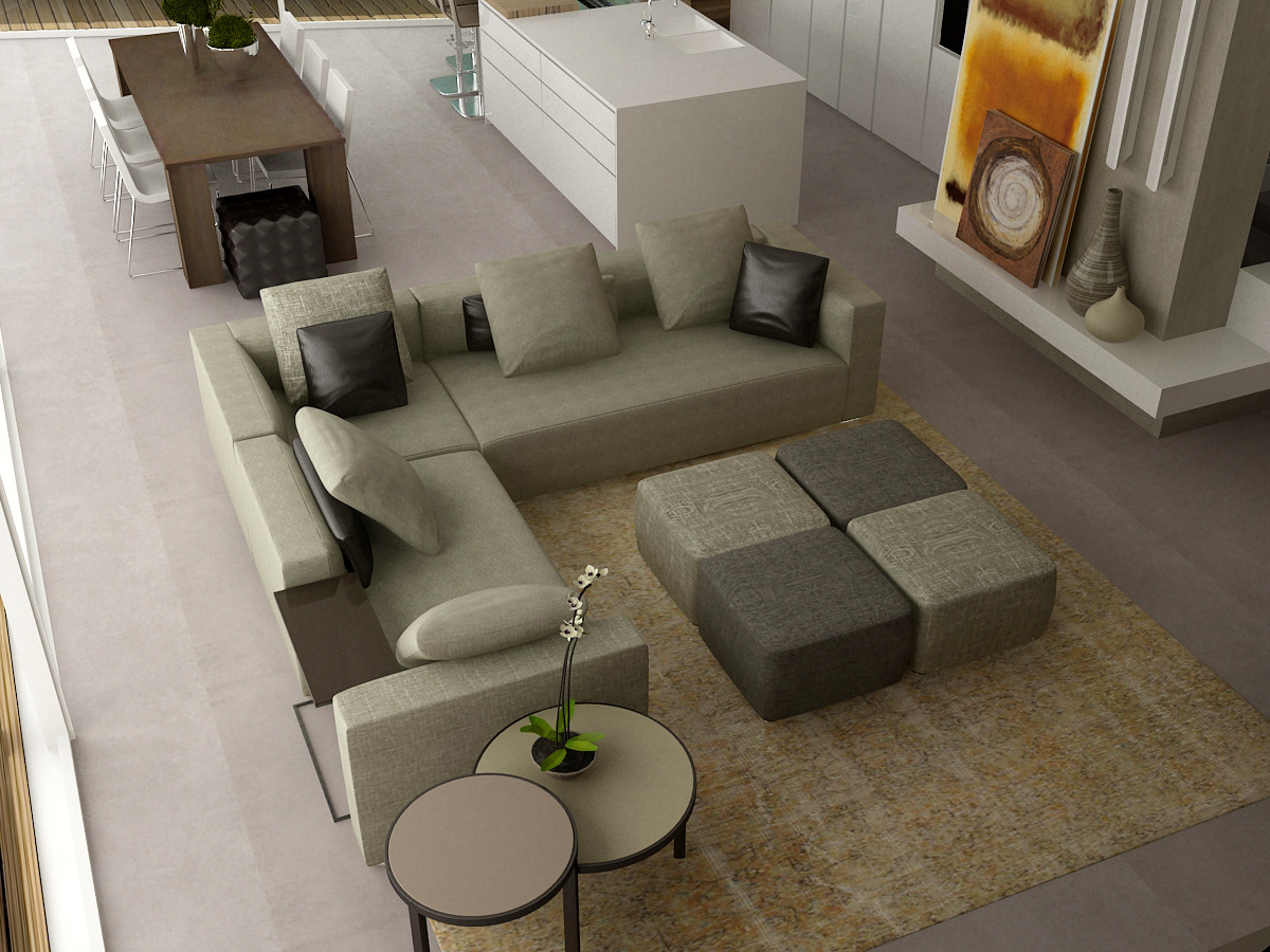 2014 年完工的意大利湖边别墅室内设计-2