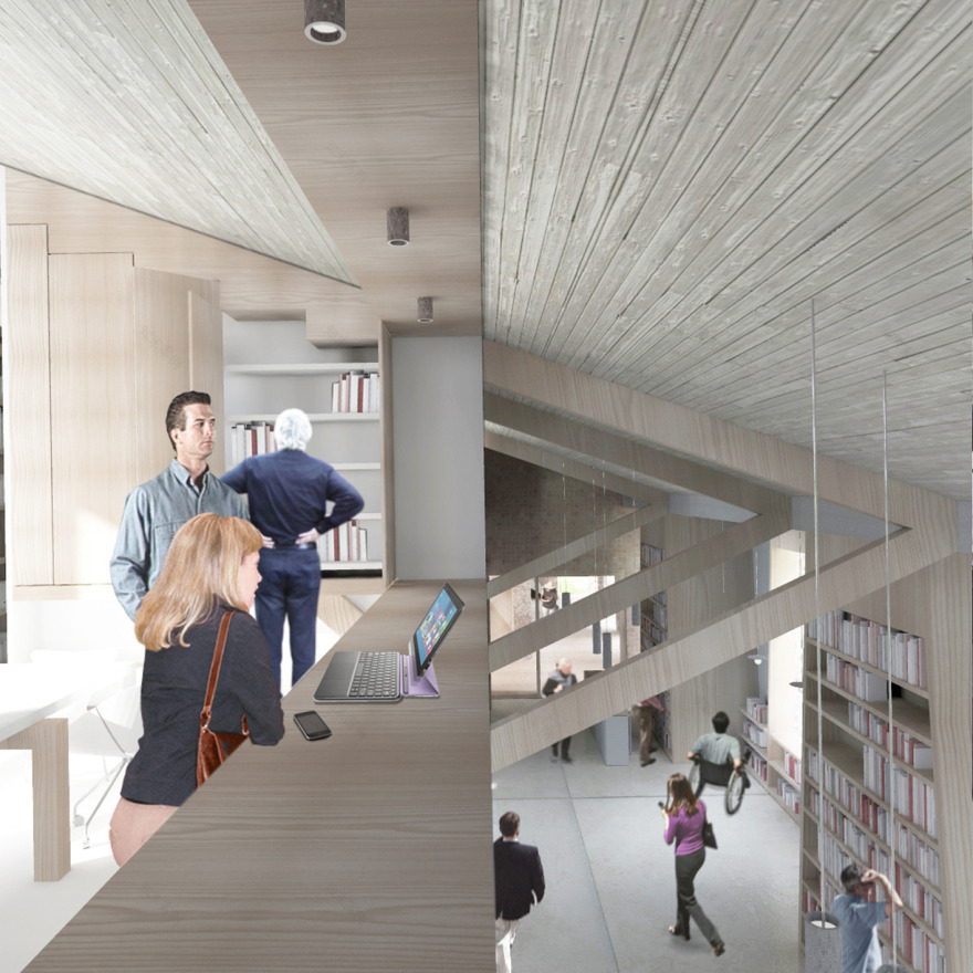 波洛尼亚“L 型”图书馆-13