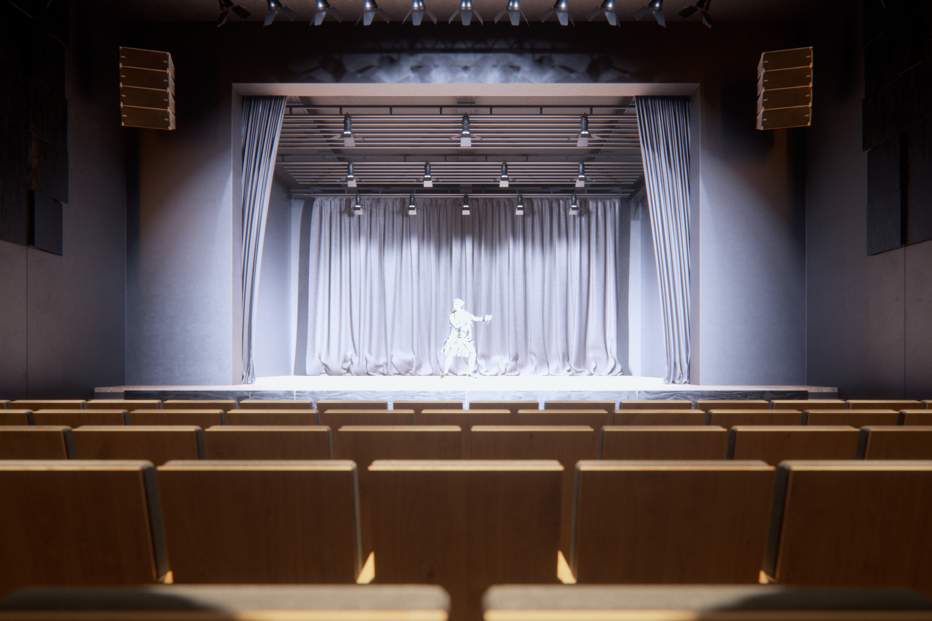 乌克兰 Kniahynyn 社区剧院室内设计-5