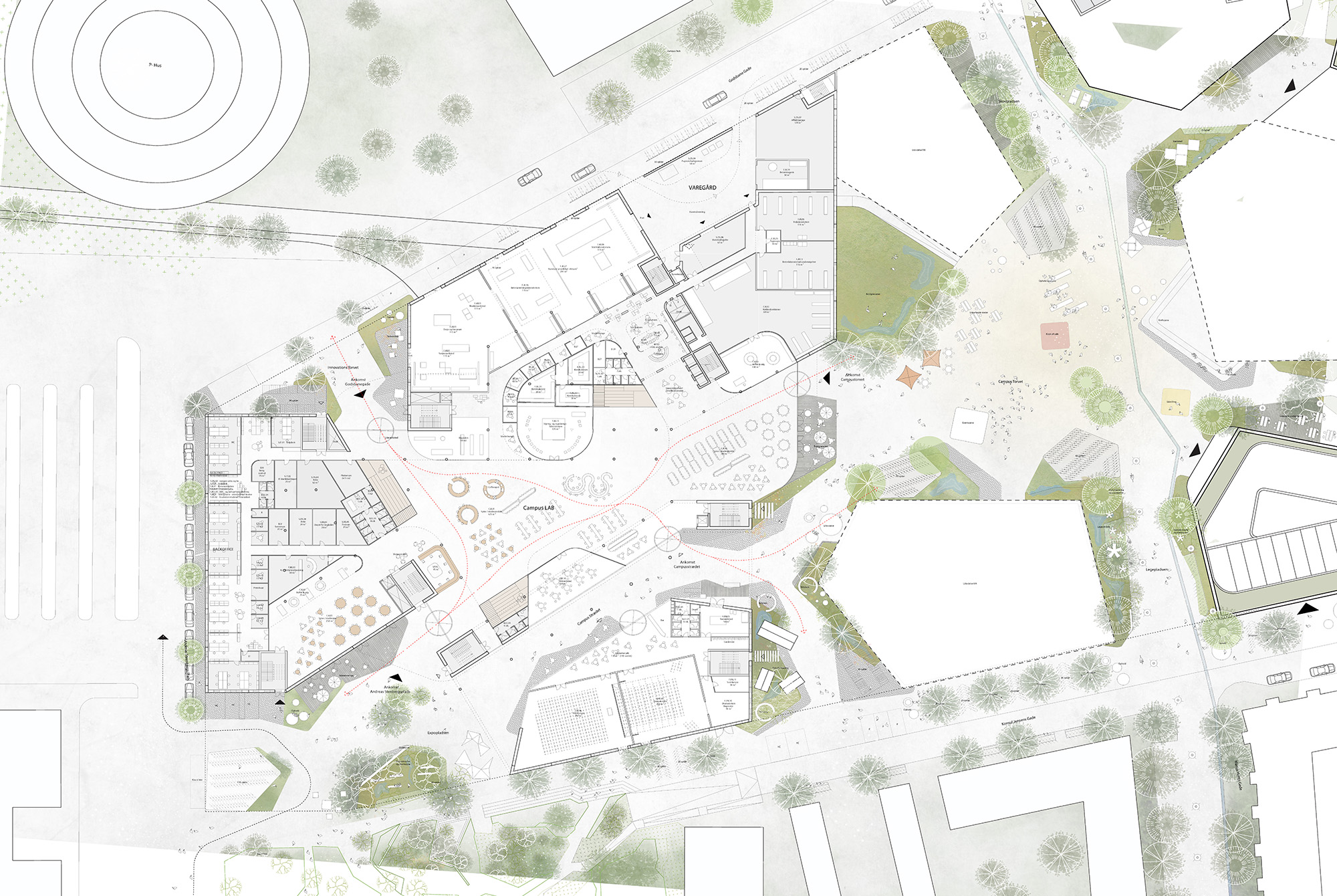 通过大学学院,校园霍森-27
