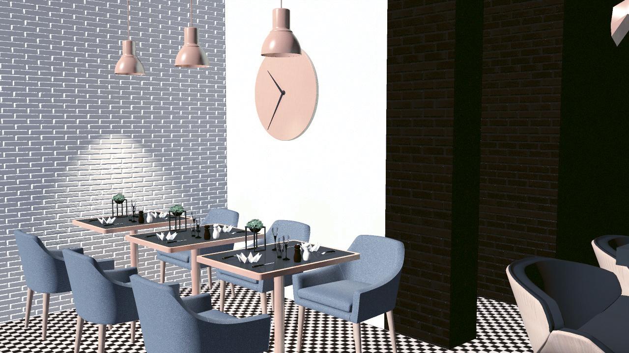 "My Deer"餐厅 | 黑白对比的精致空间-9