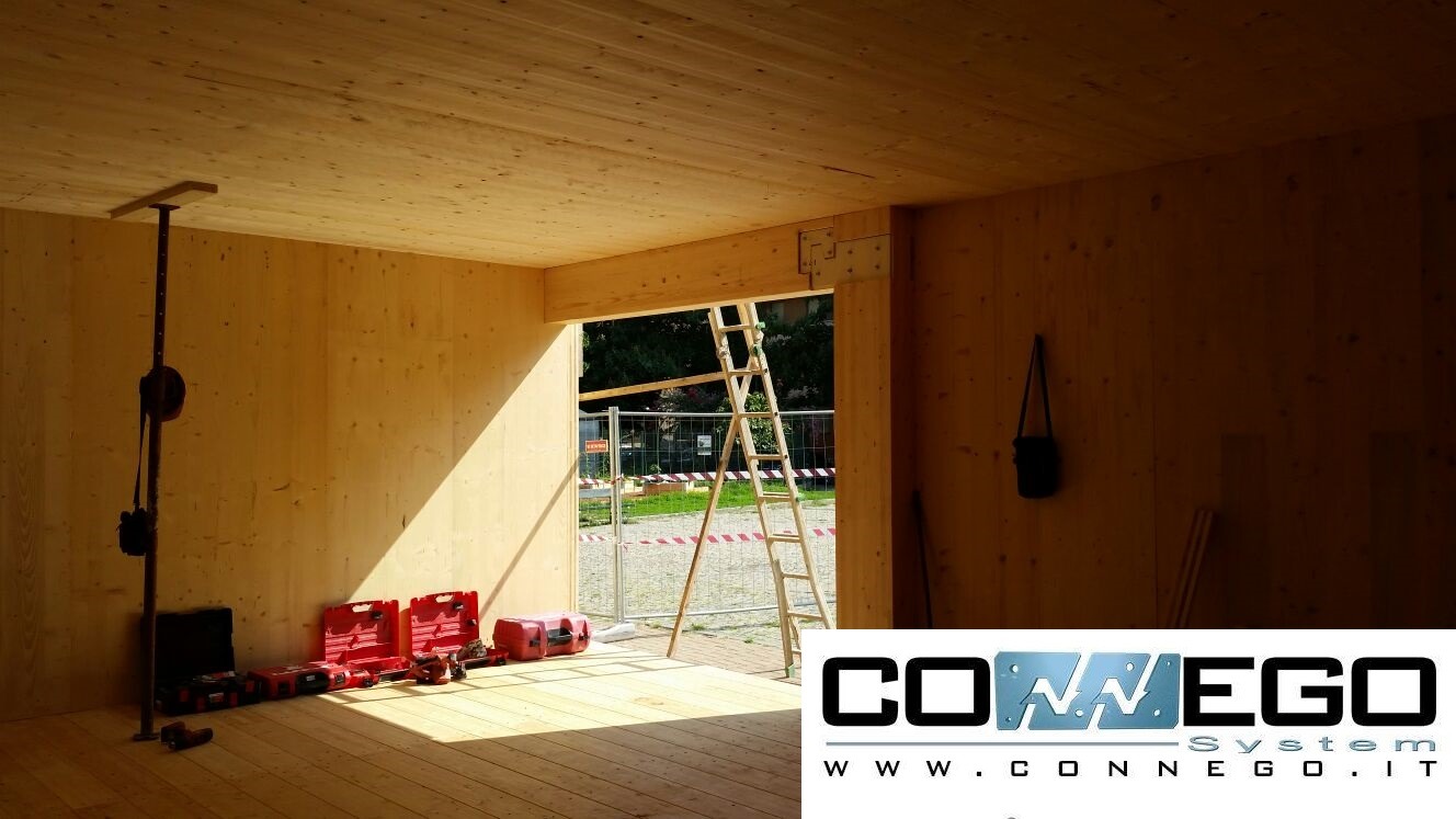 意大利都灵智能城市 Connego 公共广场木结构建筑-14