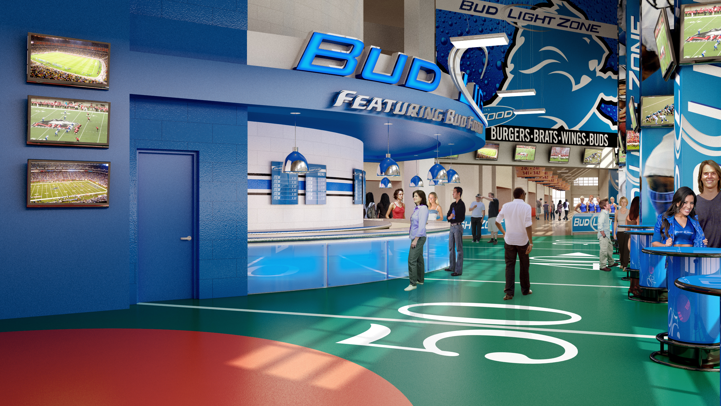 福特球场俱乐部食品饮料翻新-16