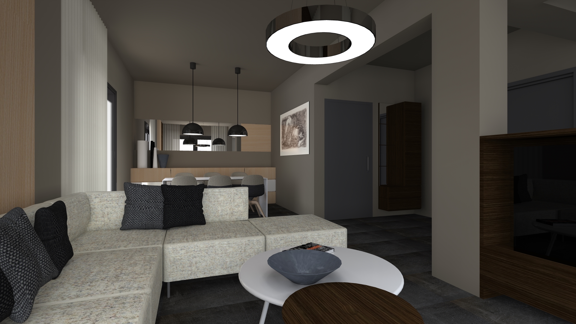 120 平米公寓，打造极简生活空间-3