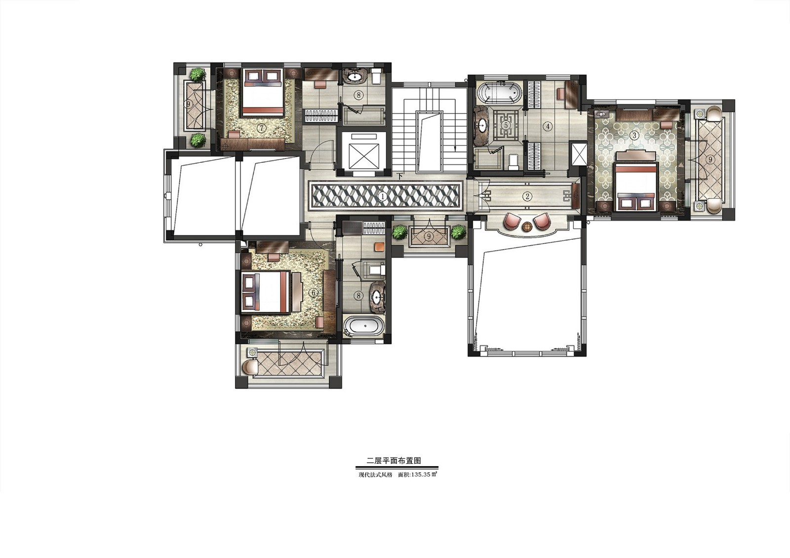 无锡酒店别墅样板房518户型-25