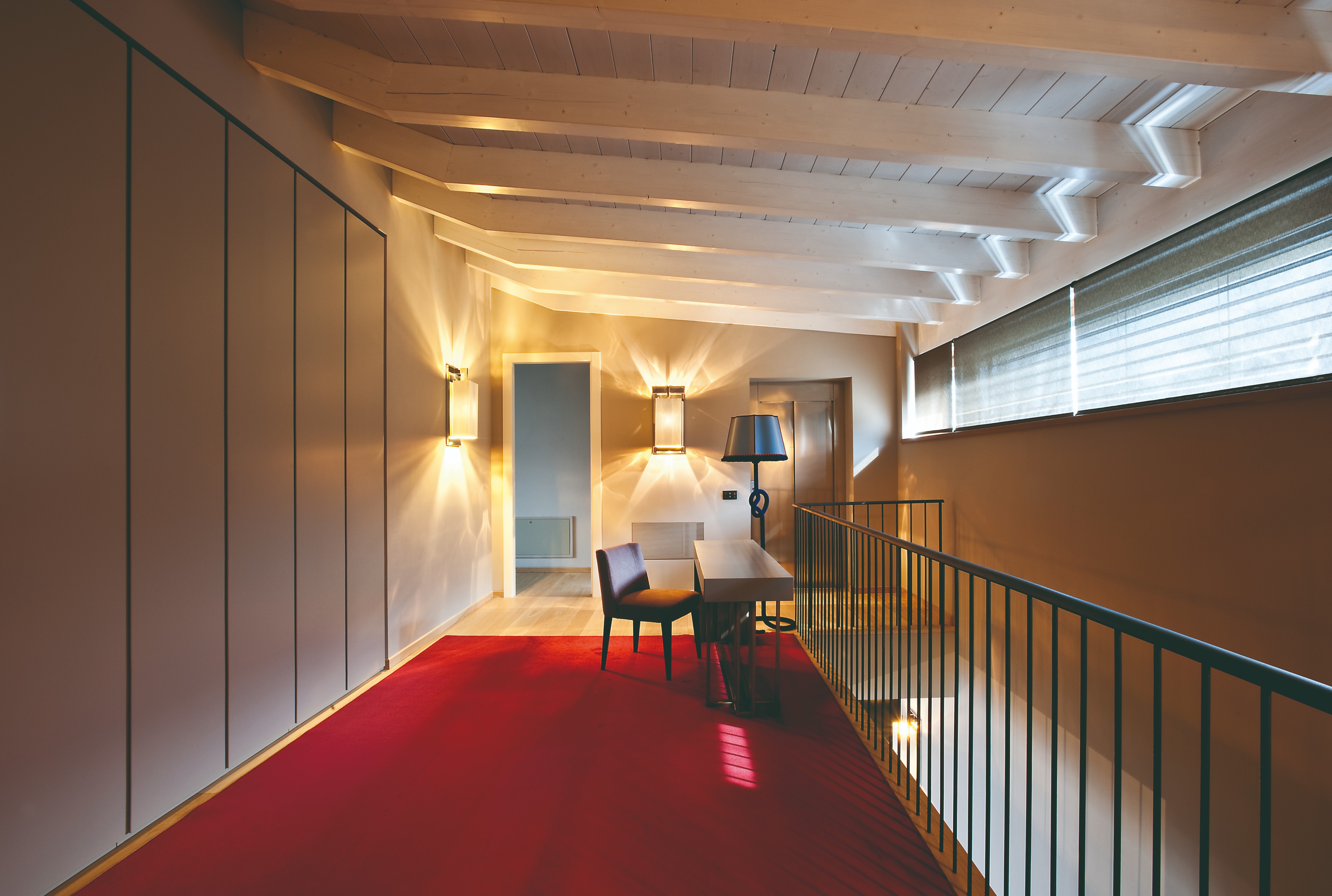 别墅，餐厅·木材和石头-17