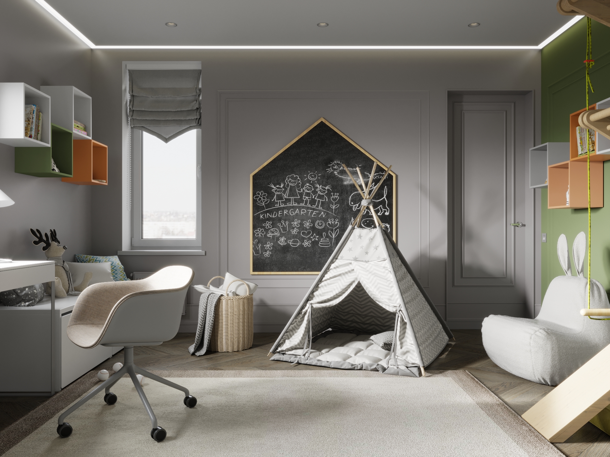 春日轻盈蓝调空间，细节尽显魅力-17