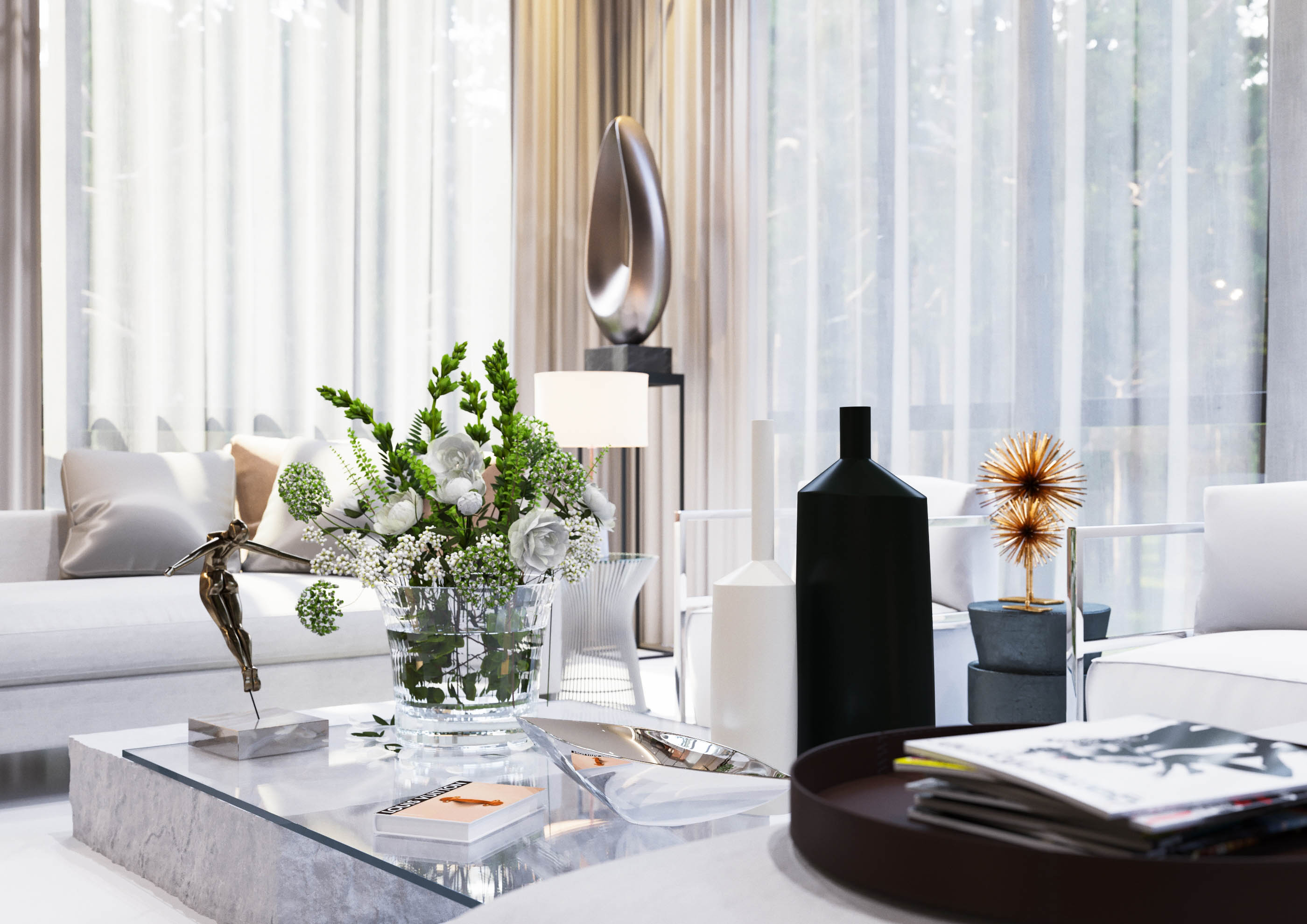 莫斯科乡村别墅 | 2017 年完工的单家庭住宅室内设计案例-4