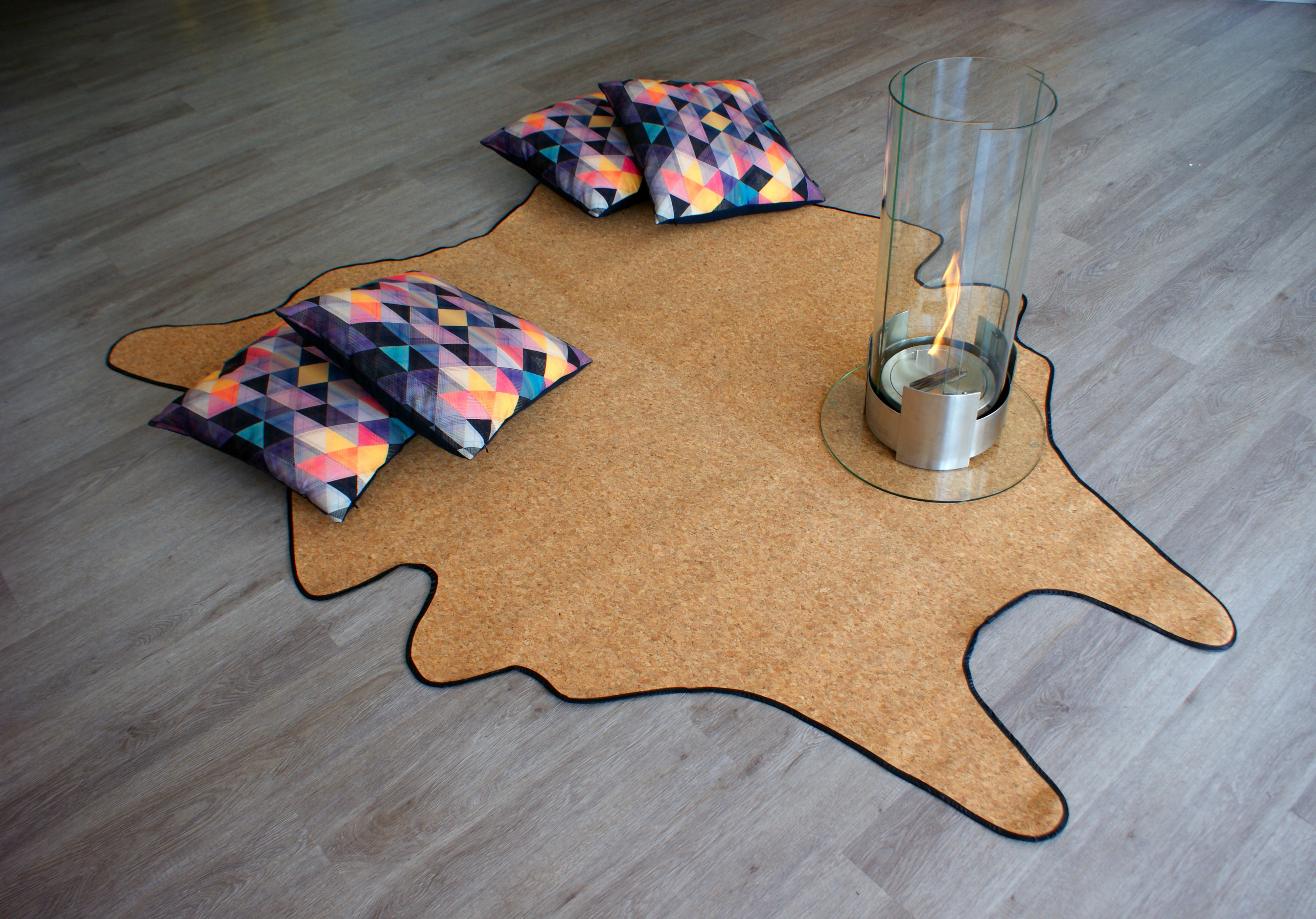 VEGAN 牛皮质地地毯-5