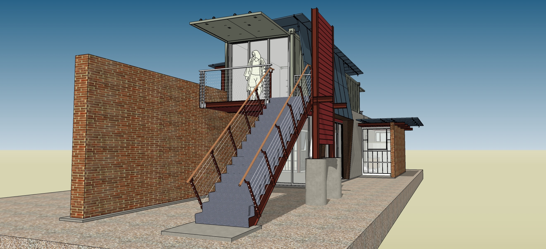 集装箱乡村海景房-1