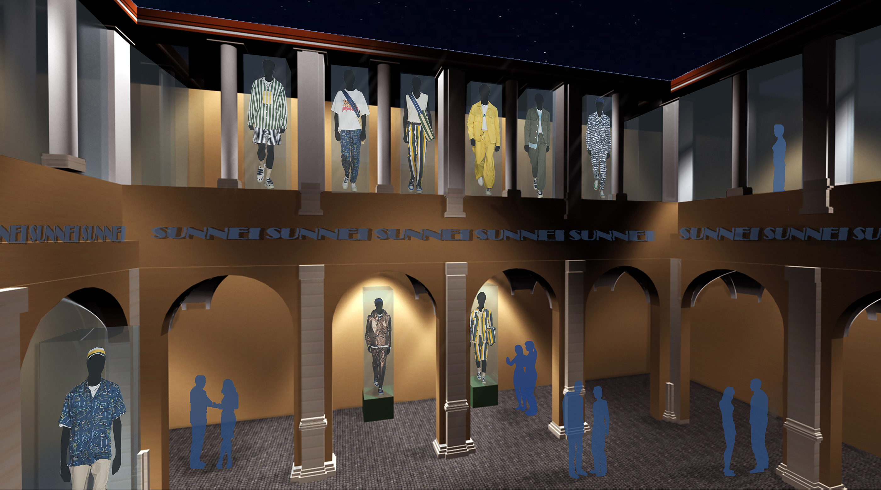 桑内 2017 年罗马时尚展厅-15