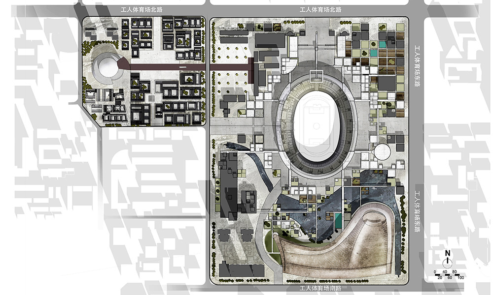 北京工人体育场馆 | 城市网格分析与总体规划-7