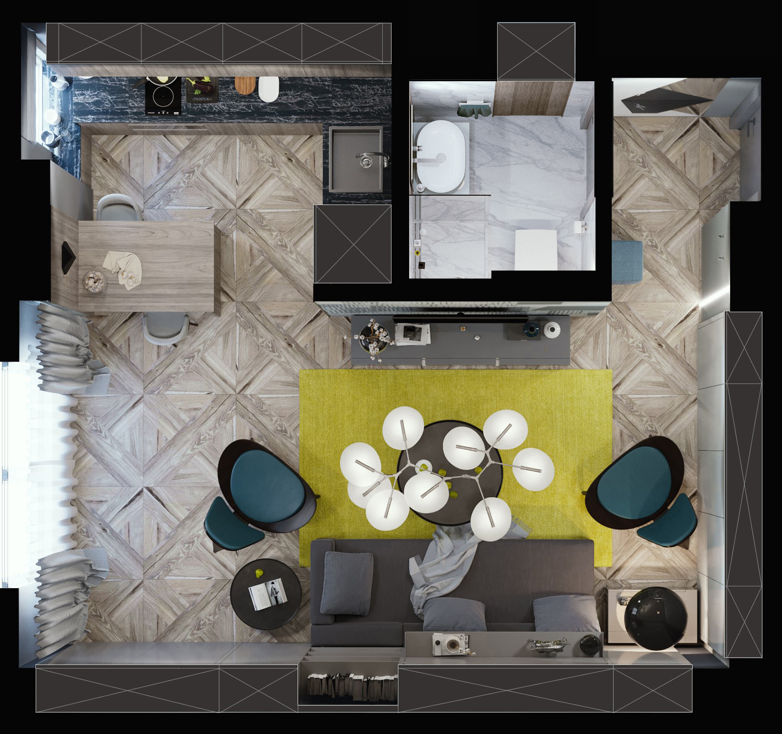 纽约 MINI 公寓，小空间大设计-1