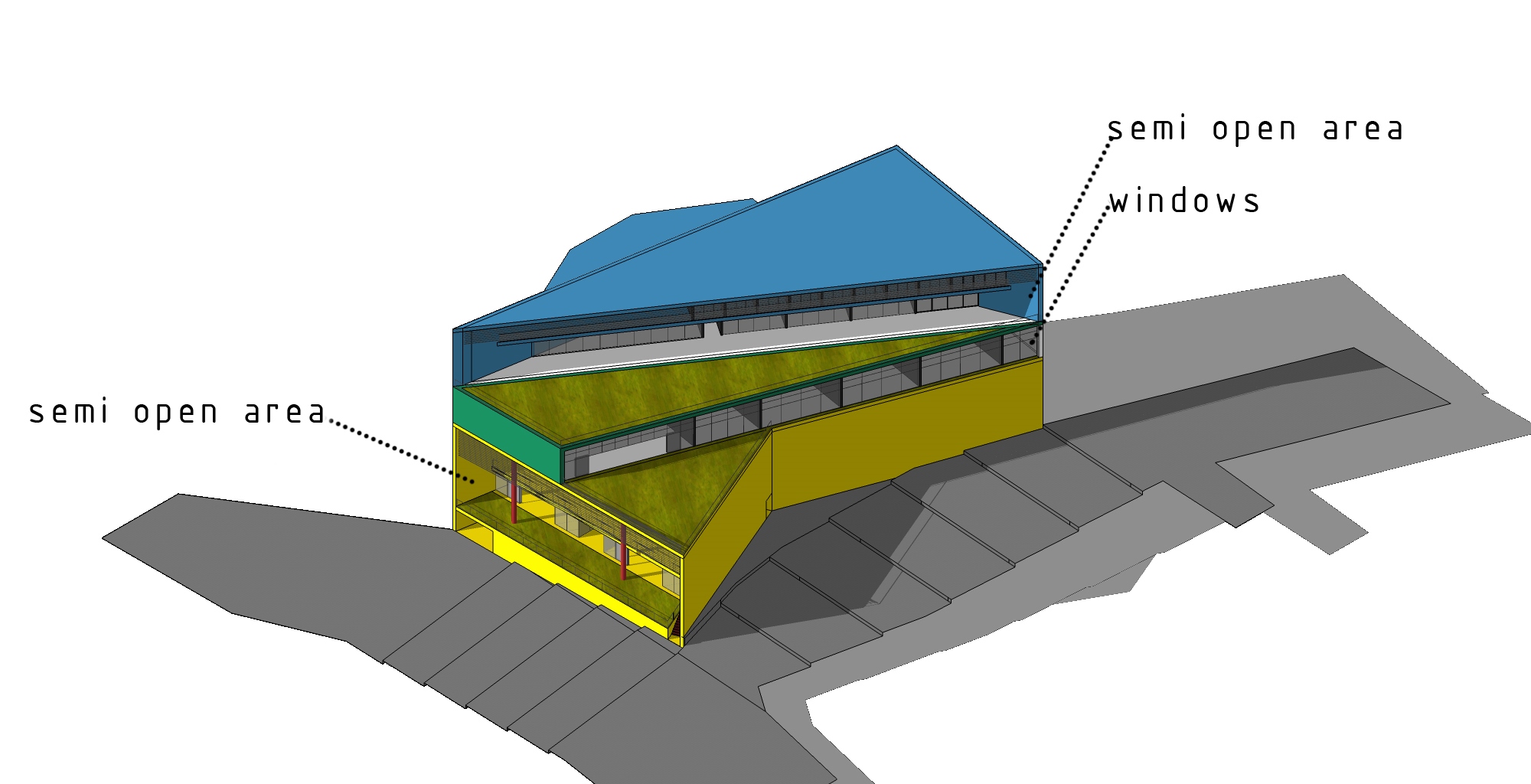 热带气候下的半开放式影院设计——以 Rwanda 的 King's Palace 为灵感-30