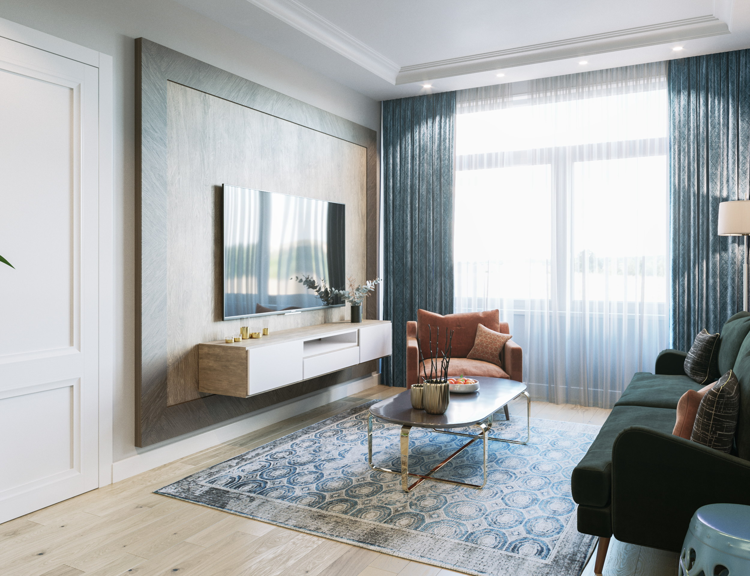 莫斯科中世纪现代风室内设计-2