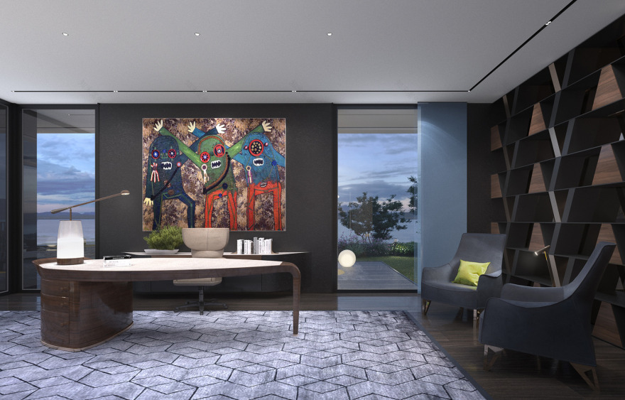 奥地利现代别墅设计与艺术融合-50