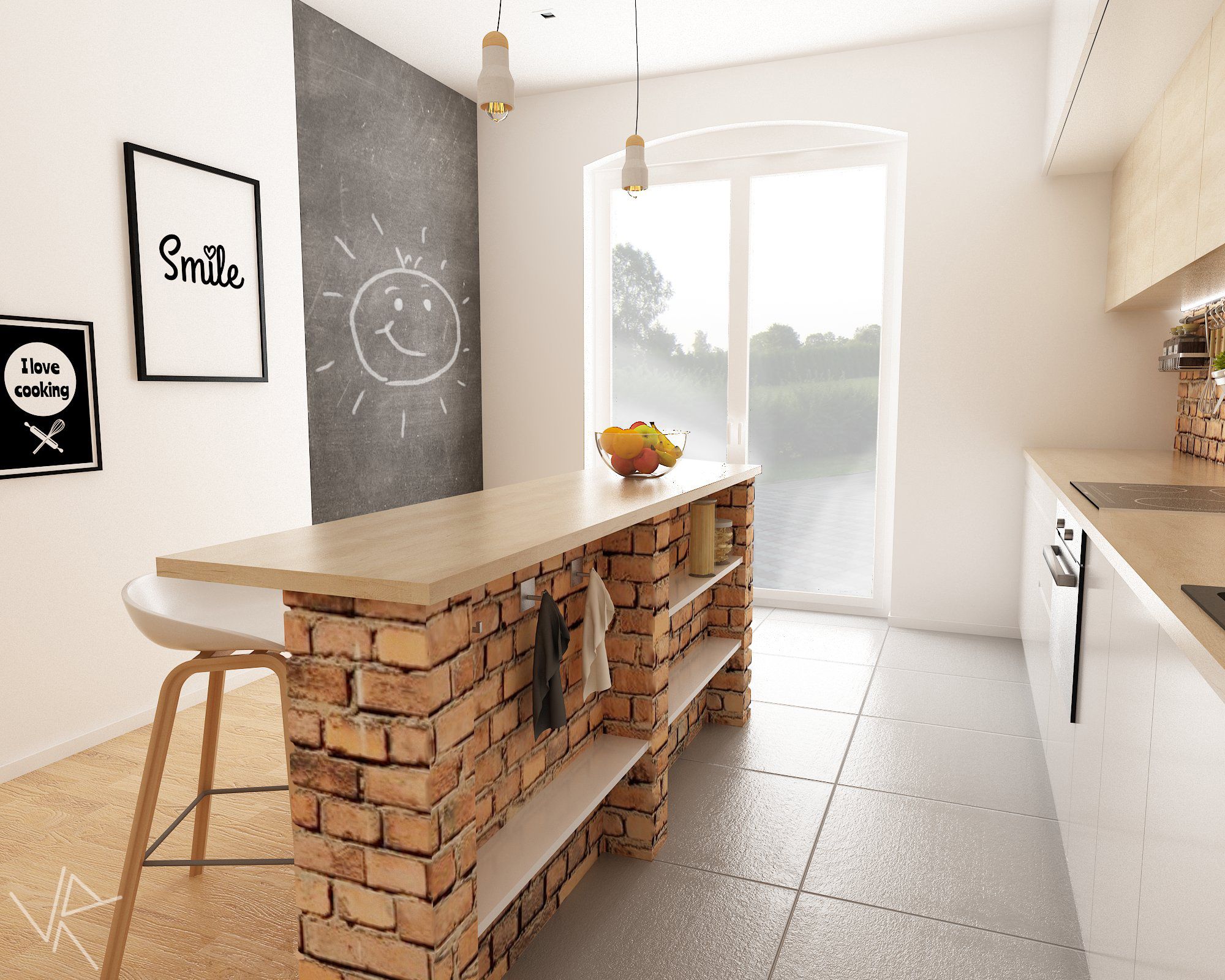 现代都市厨房客厅设计实例-9