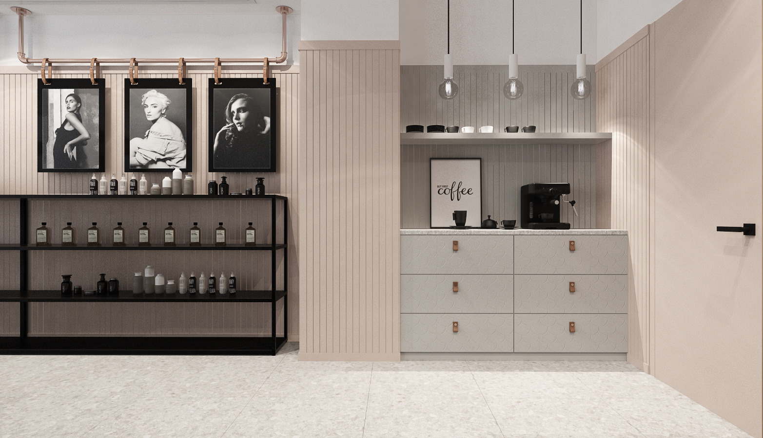 比利时 45 平米美容院,打造现代简约美妆空间-3