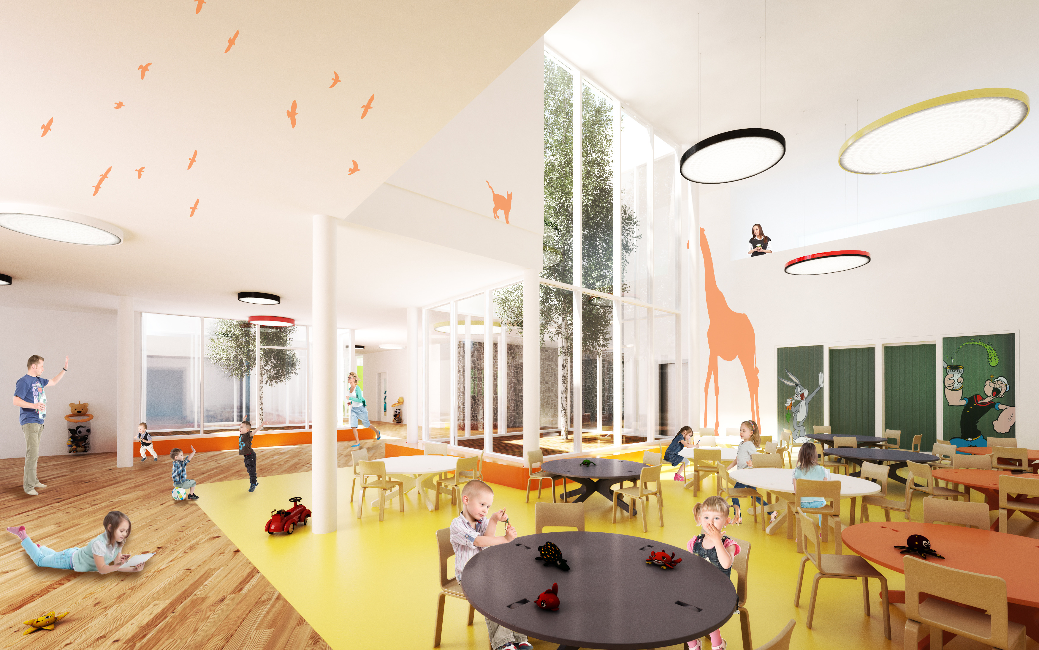 幼儿学校的梦幻空间·自然光与环保设计的完美结合-11