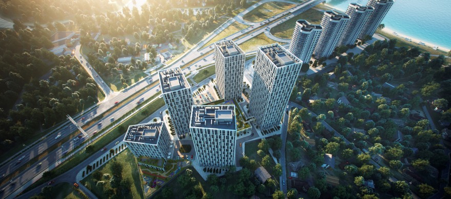基辅左岸简约风格住宅综合体-1