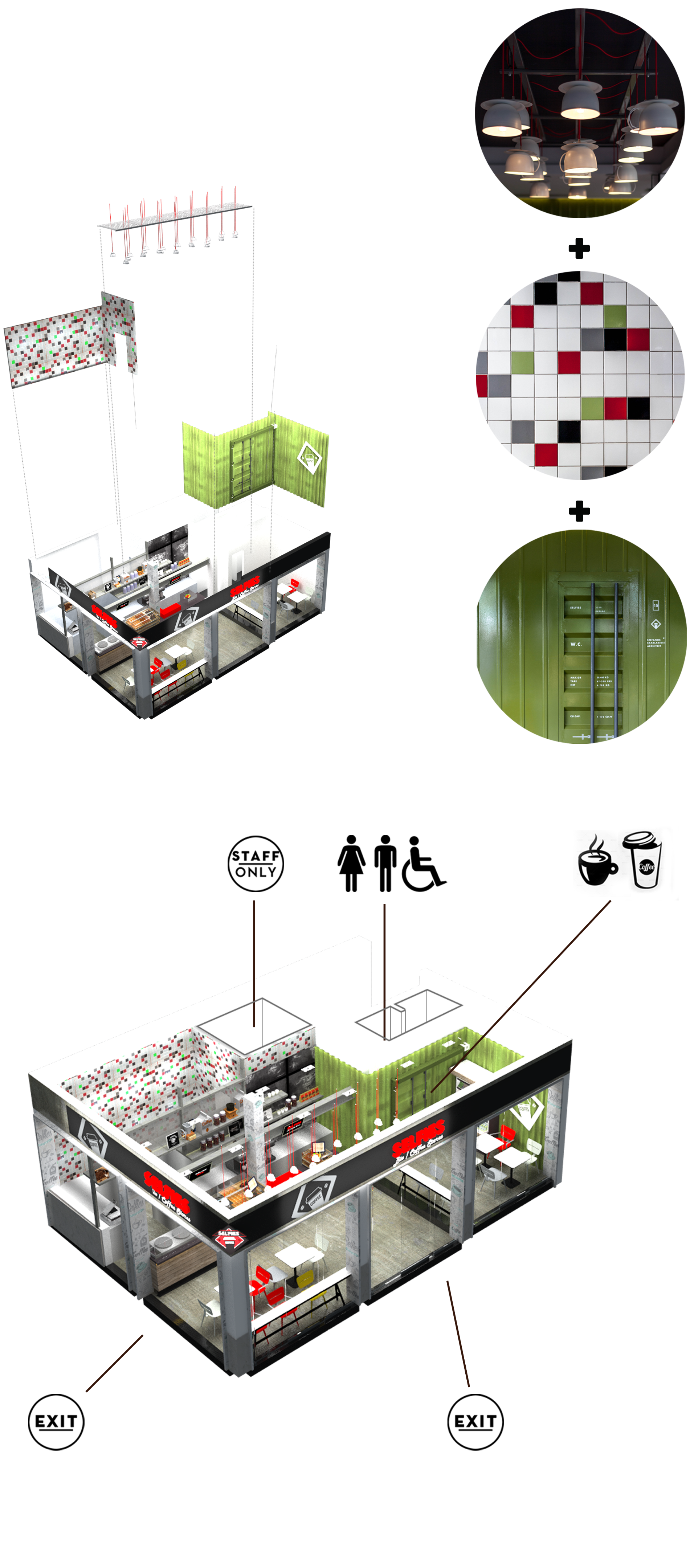 2015 年完成的 SELFIES 咖啡厅室内设计-1